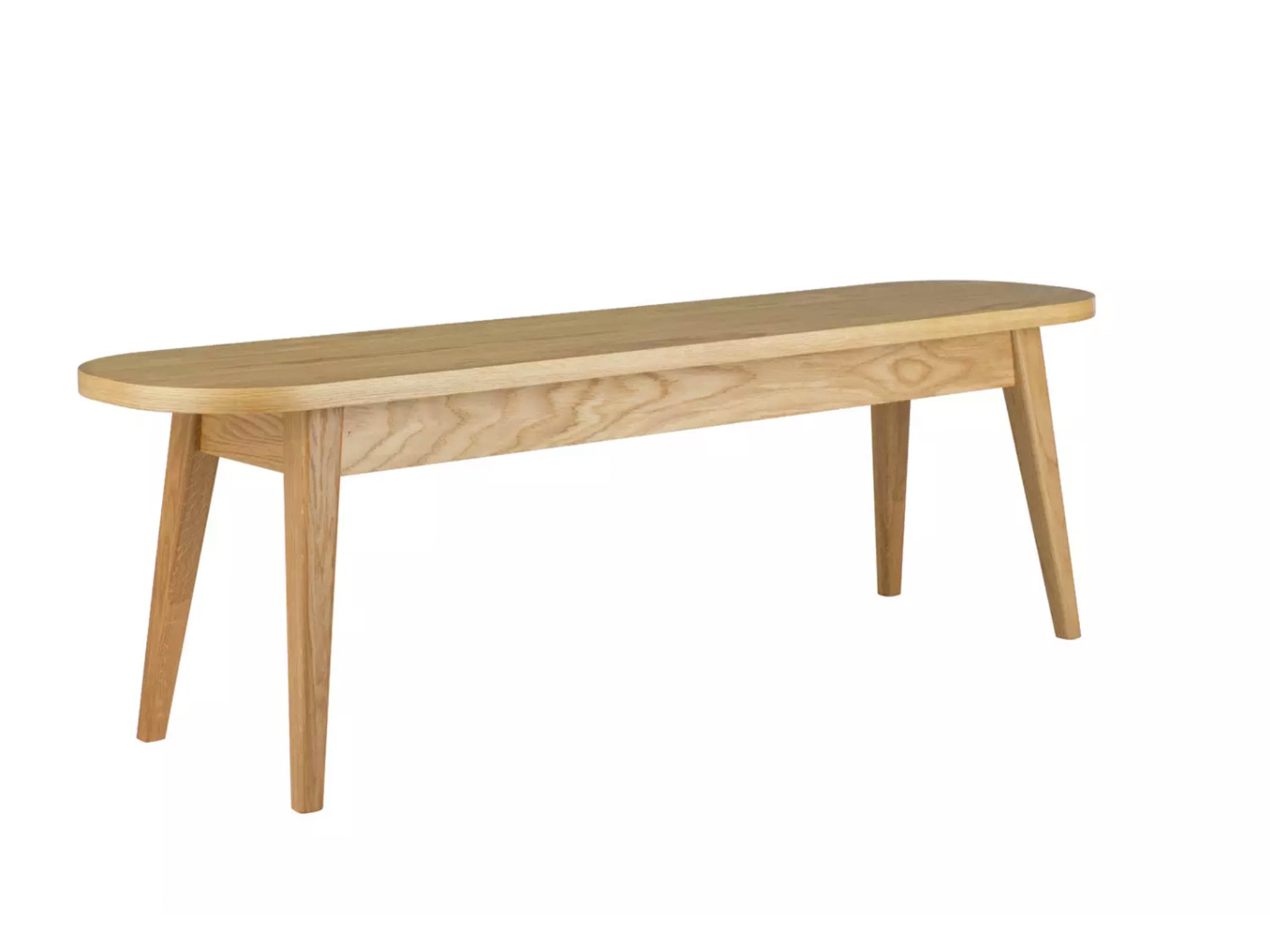 HABITAT ETTA 3 SEATER DINING BENCH, OAK