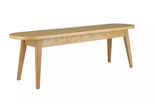 HABITAT ETTA 3 SEATER DINING BENCH, OAK