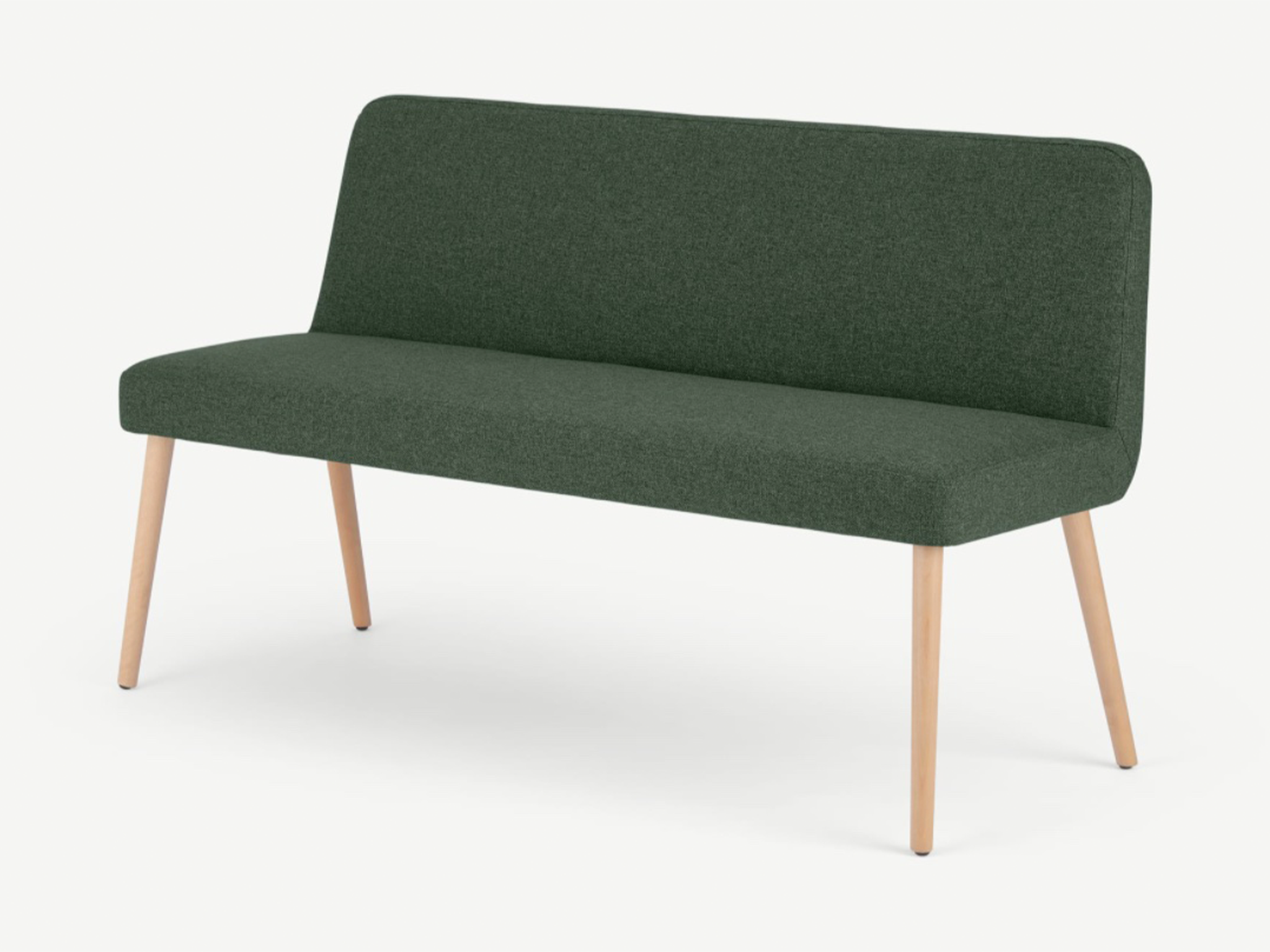 Made Adams dining bench, darby green