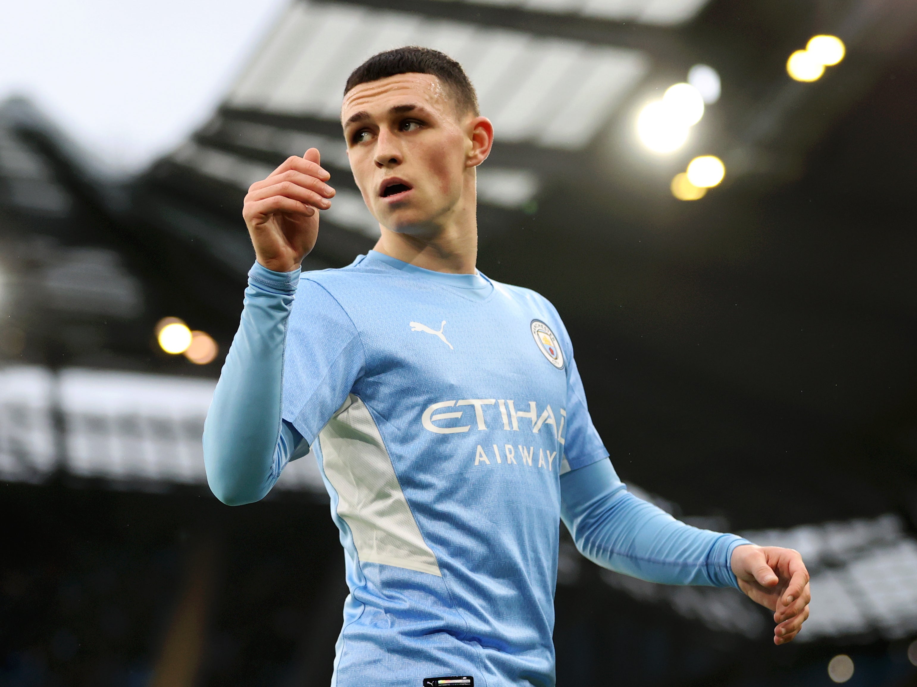 Manchester City midfielder Phil Foden