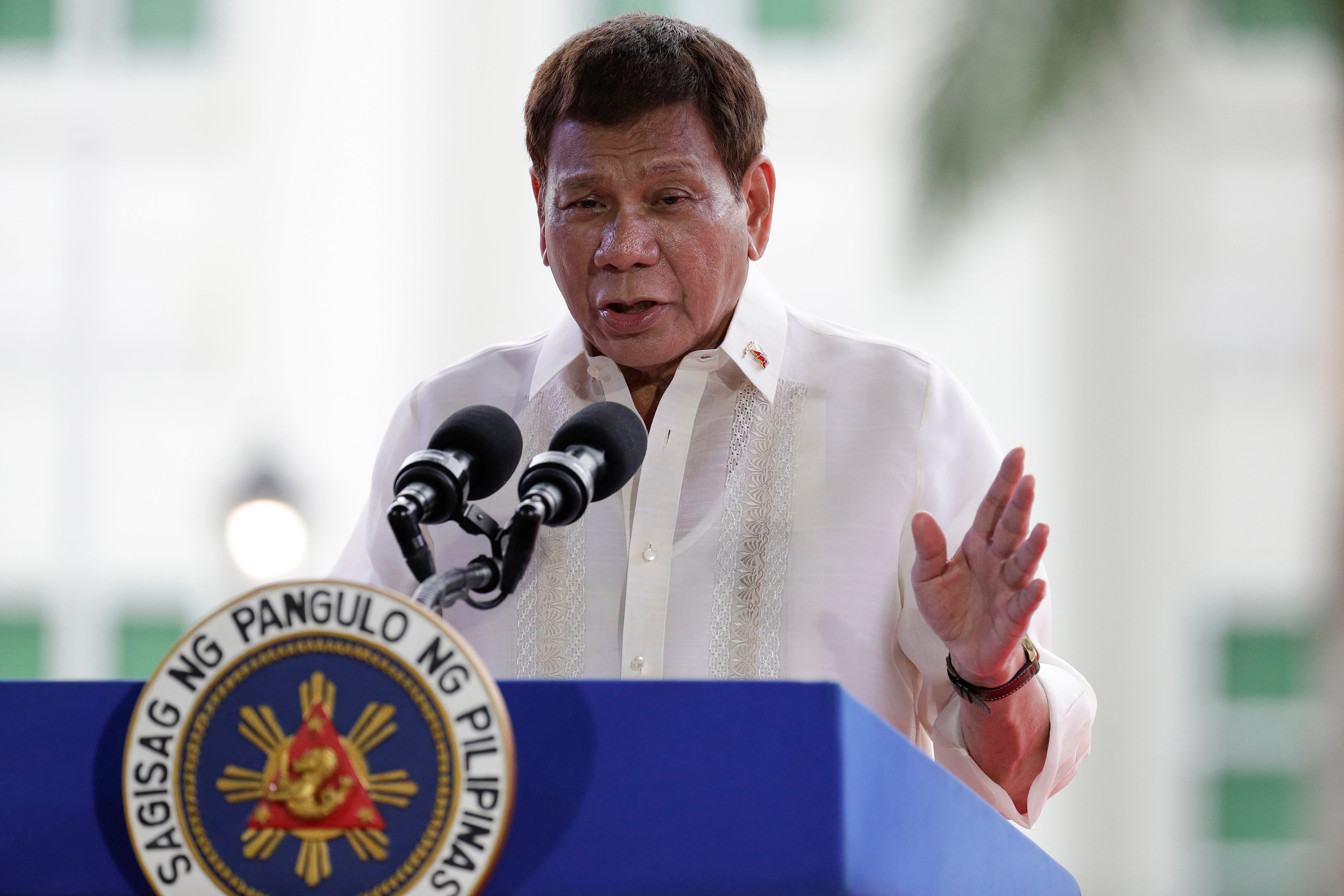 File: Philippine President Rodrigo Duterte