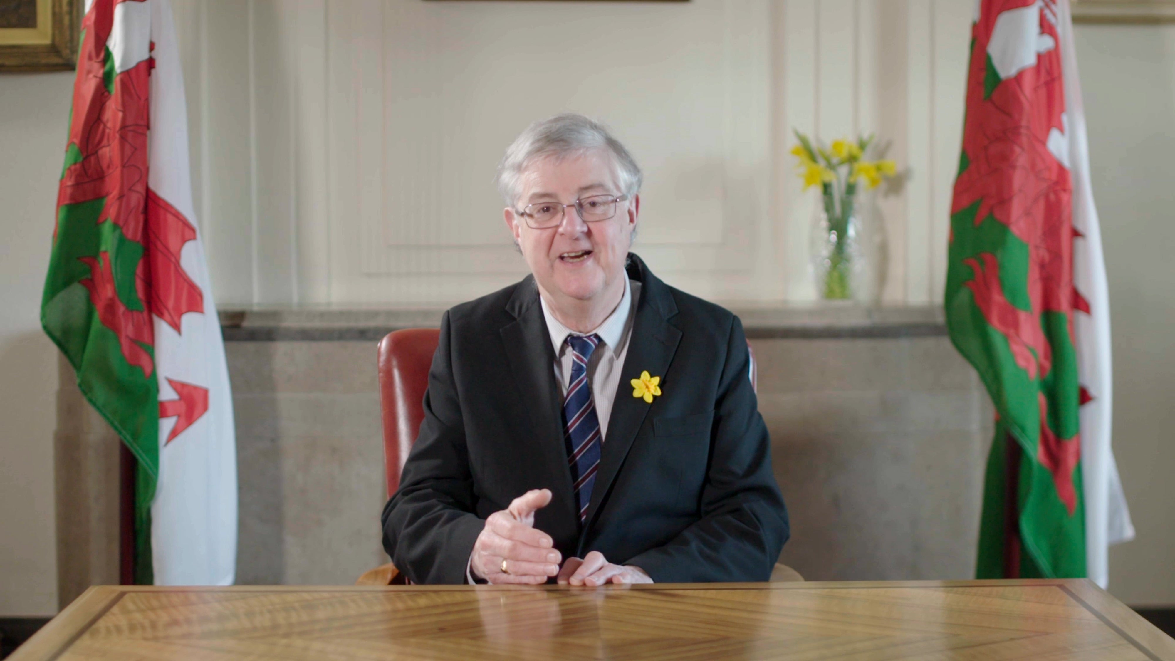 First Minister Mark Drakeford has said further restrictions might be possible after Christmas (Welsh Government/PA)