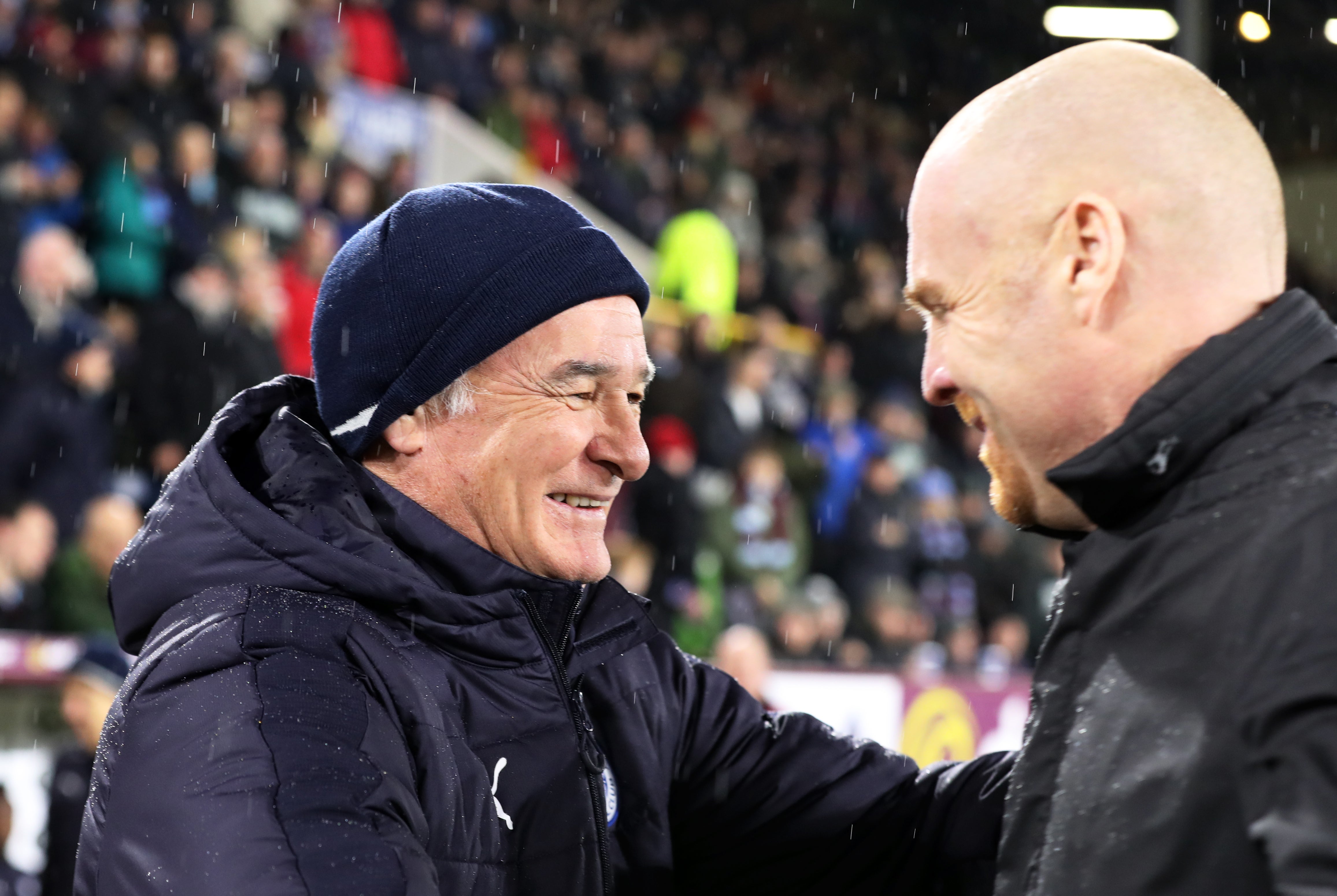 Claudio Ranieri (left) will lock horns with Sean Dyche again on Wednesday (Martin Rickett/PA)