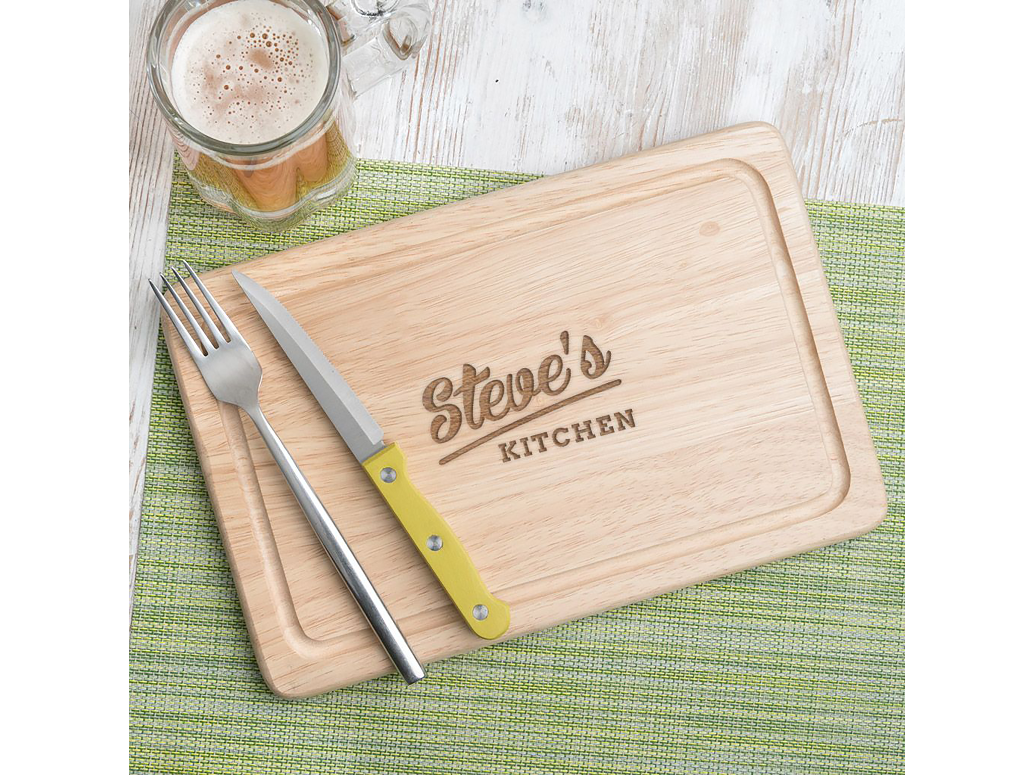 Personalised chopping board