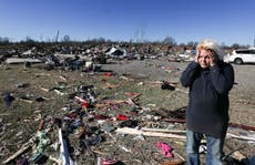 Kentucky tornado - latest: Biden arrives to tour wreckage as survivors plead for more temporary housing