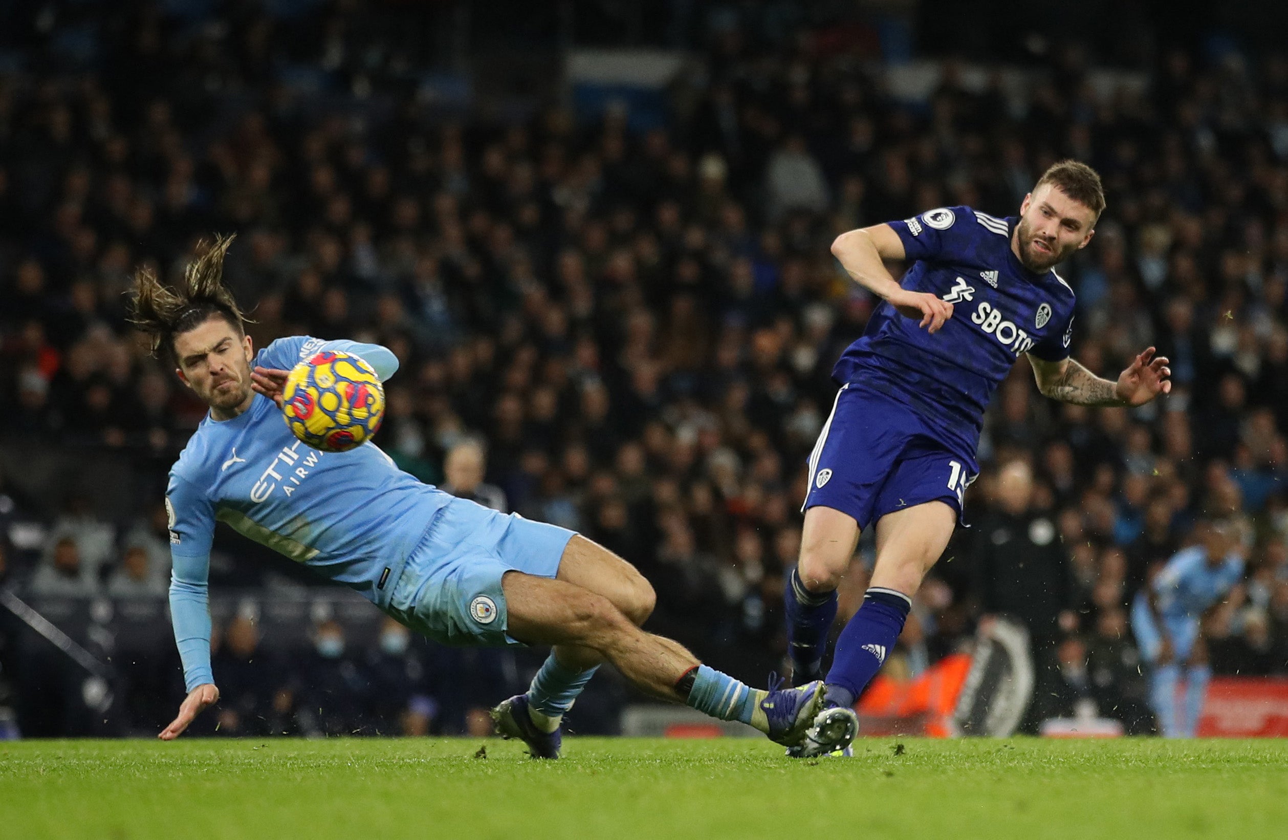 Stuart Dallas hit the post with a long-range effort in the second half