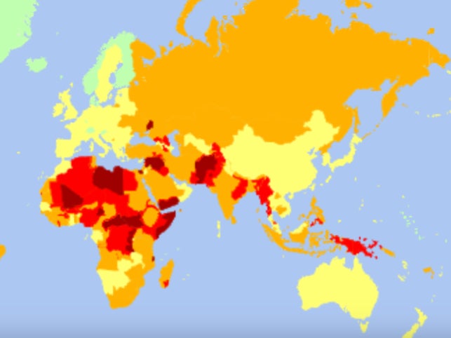 A new security risk map has been released