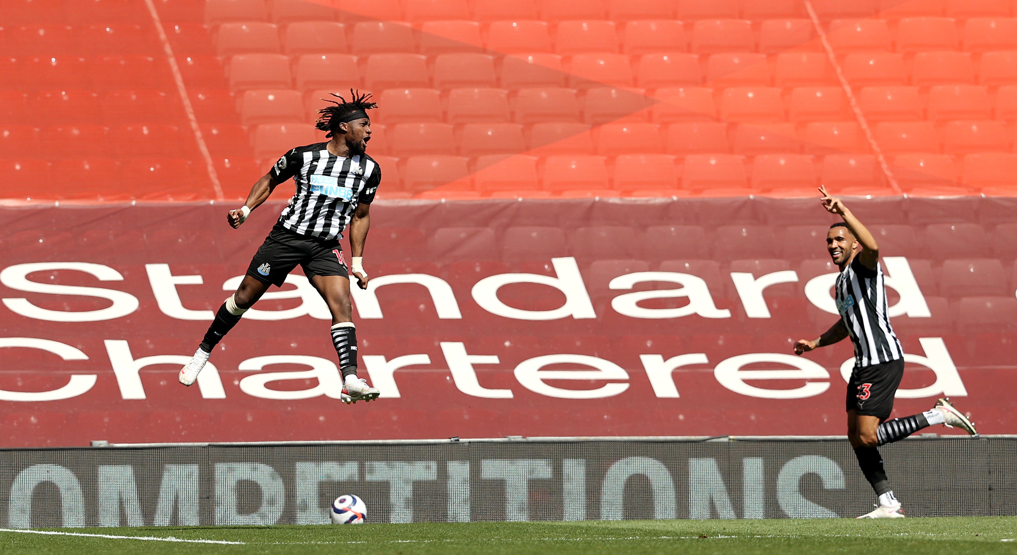 Newcastle drew 1-1 at Anfield last season (Clive Brunskill/PA)