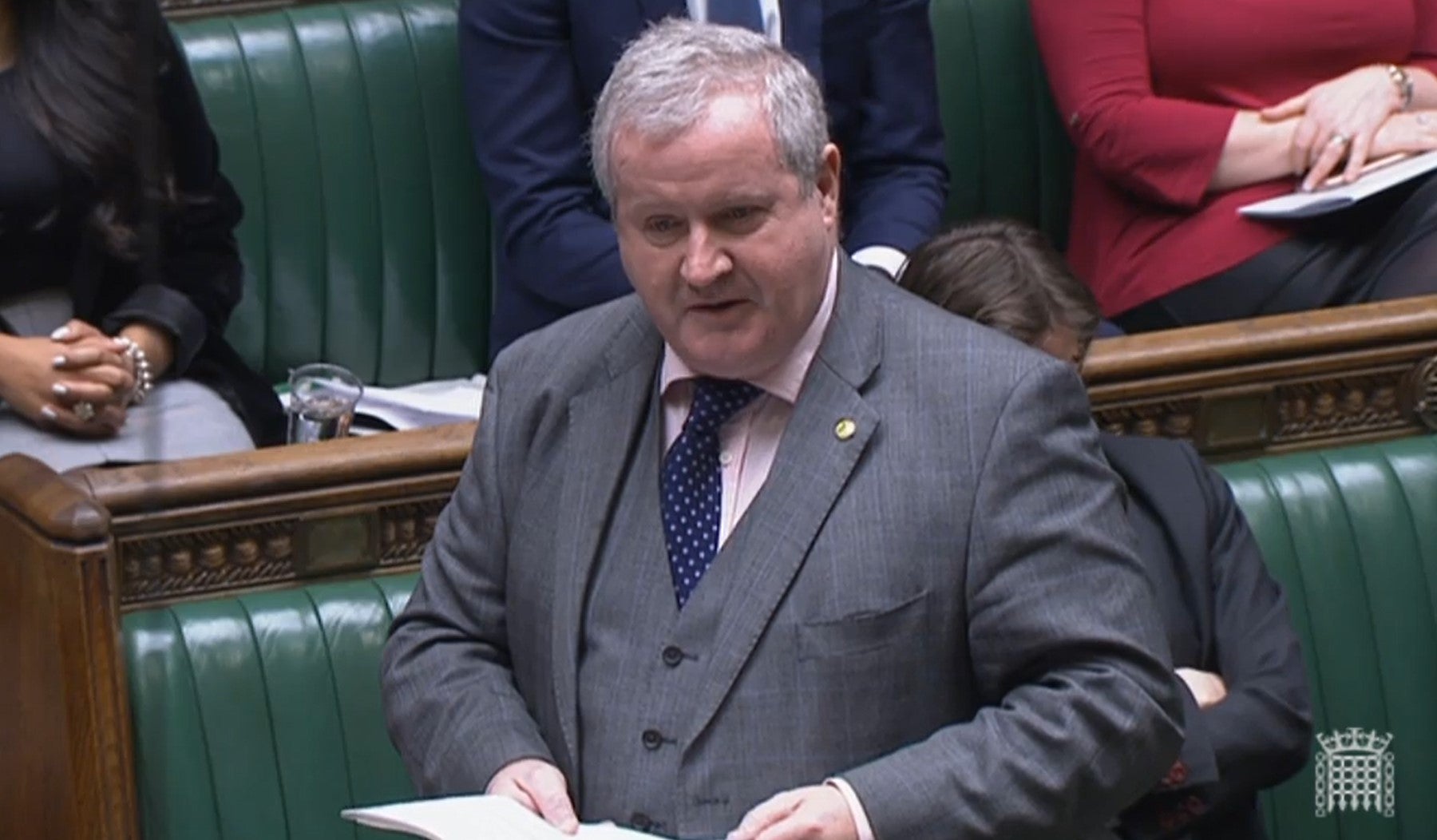 SNP Westminster leader Ian Blackford speaks during Prime Minister’s Questions (House of Commons/PA)