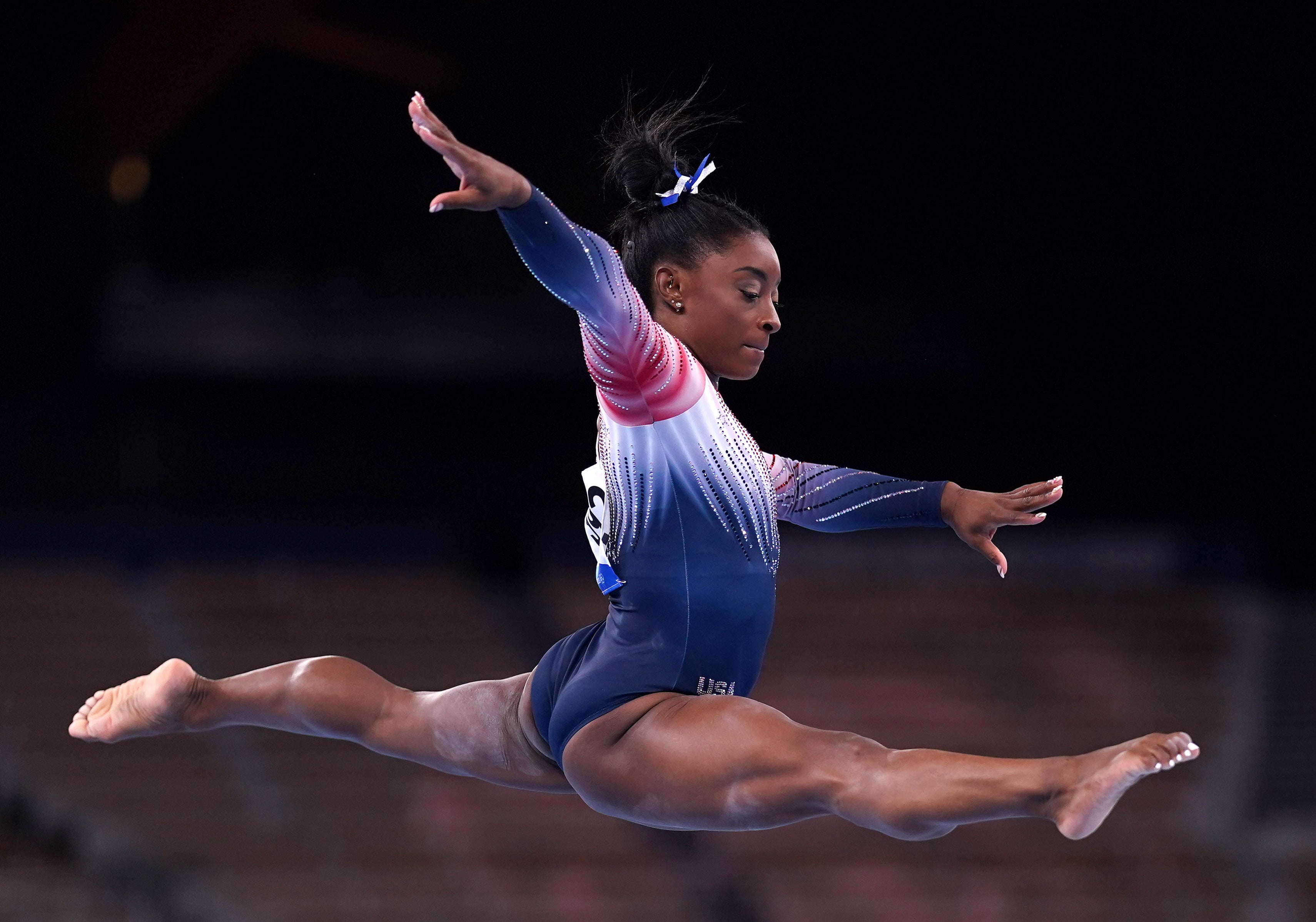 Simone Biles starred on the beam in Tokyo (Mike Egerton/PA)