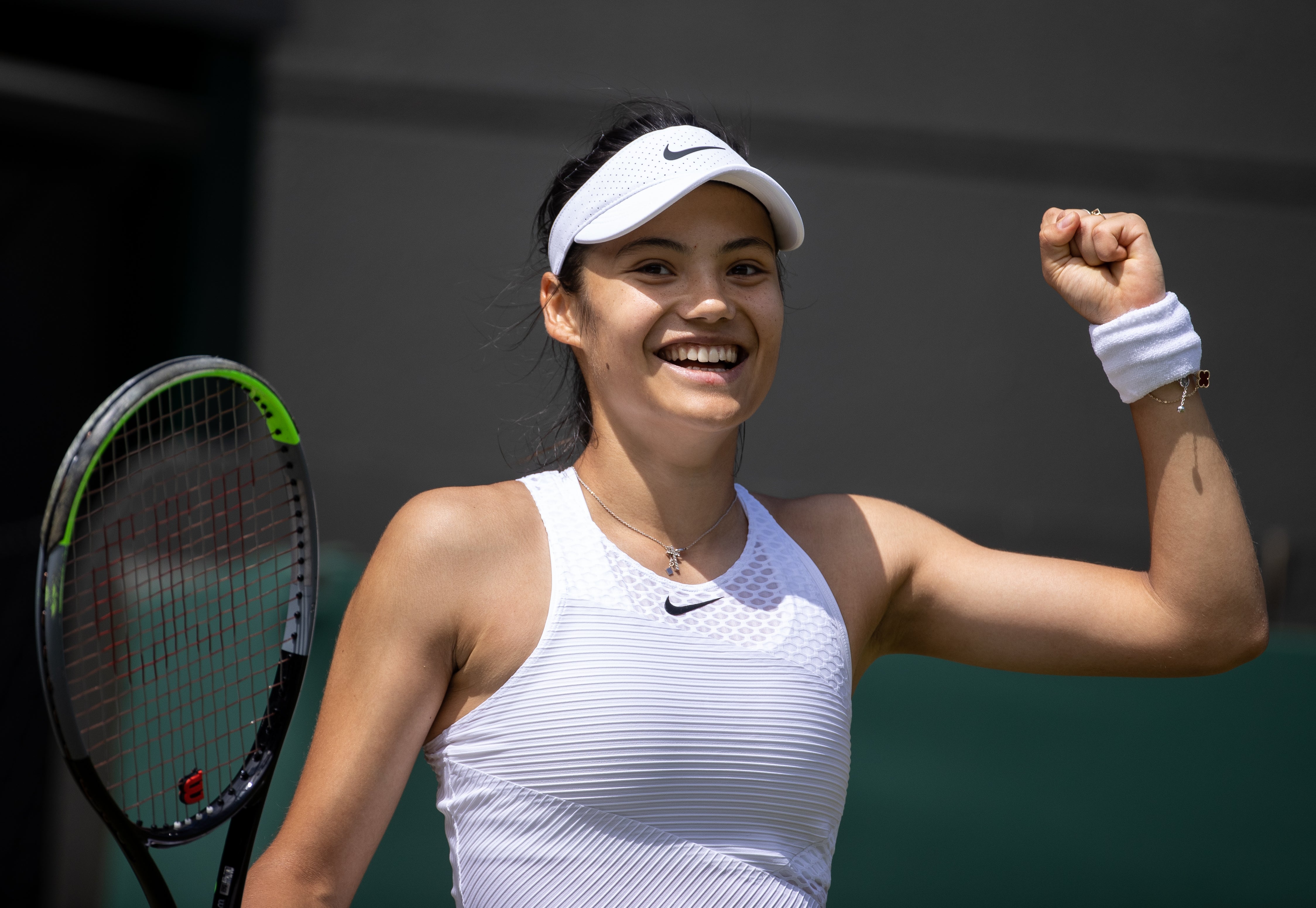 Emma Raducanu reached the fourth round at Wimbledon (David Gray/AELTC Pool)