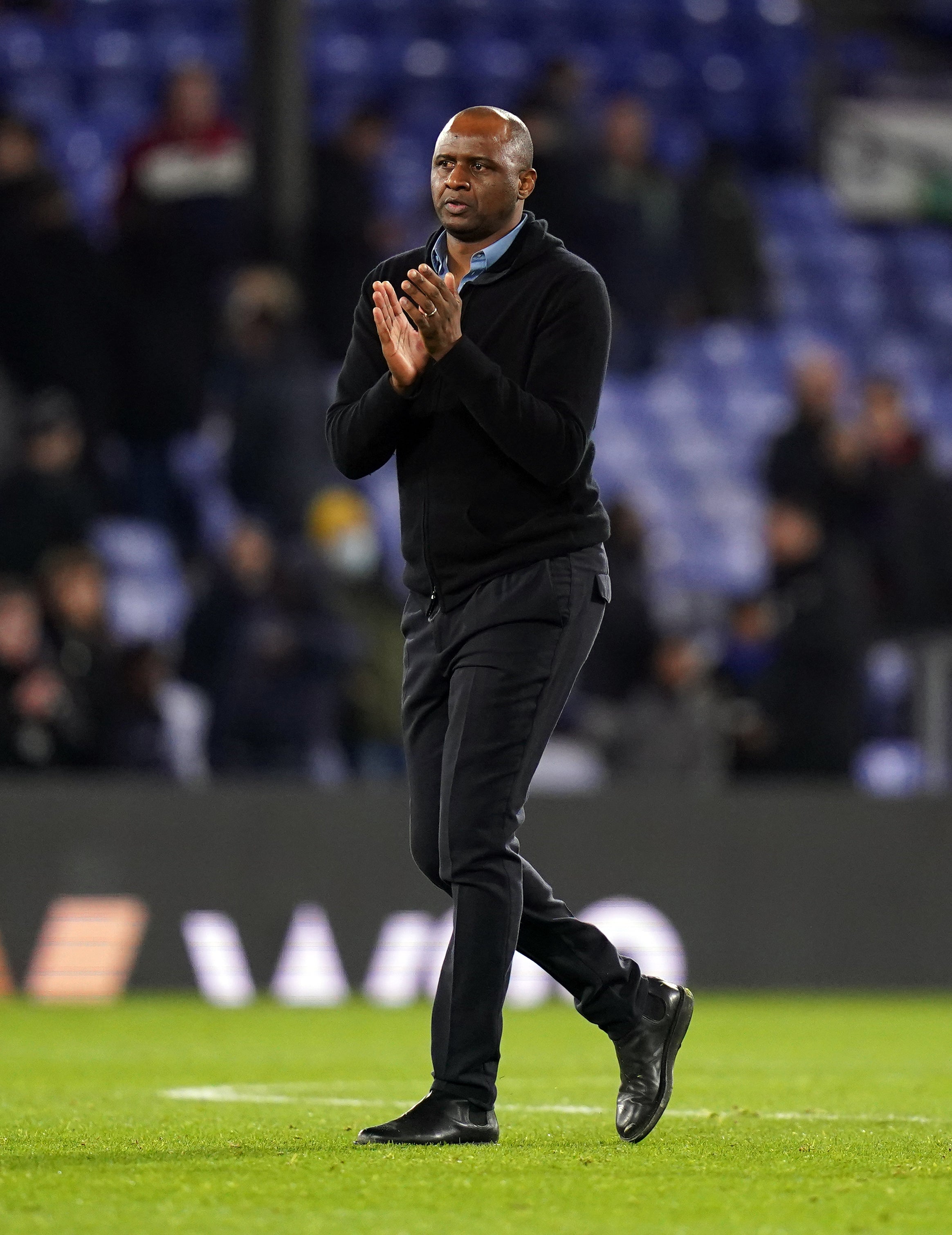 Crystal Palace boss Patrick Vieira after the 2-2 draw with Southampton (Adam Davy/PA)