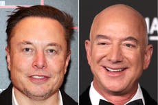 Elon Musk and Jeff Bezos lose billions as tech stocks and crypto suffer steep falls