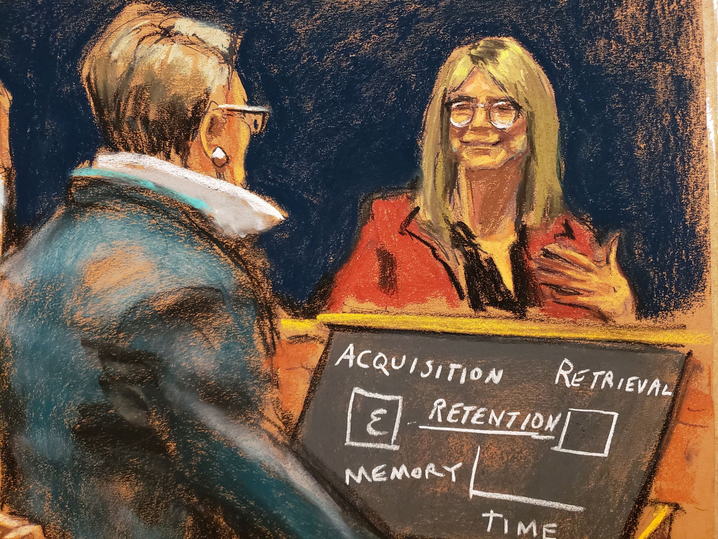 Attorney Bobbi Sternheim questions psychologist Elizabeth Loftus during the trial of Ghislaine Maxwell