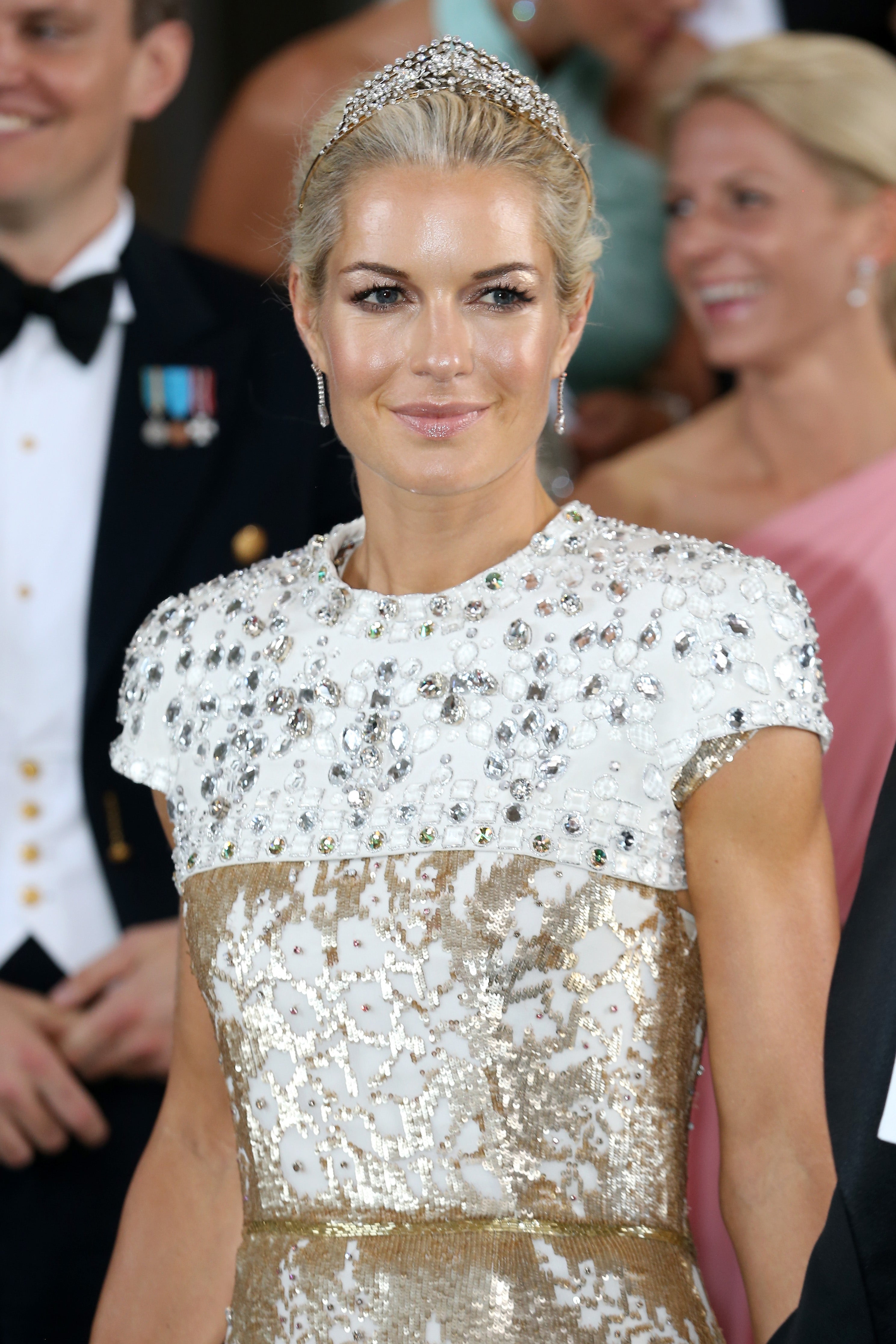 Businesswoman Celina Midelfart at the wedding of Princess Madeleine of Sweden and Christopher O’Neill hosted by King Carl Gustaf XIV and Queen Silvia on 8 June 2013 in Stockholm, Sweden