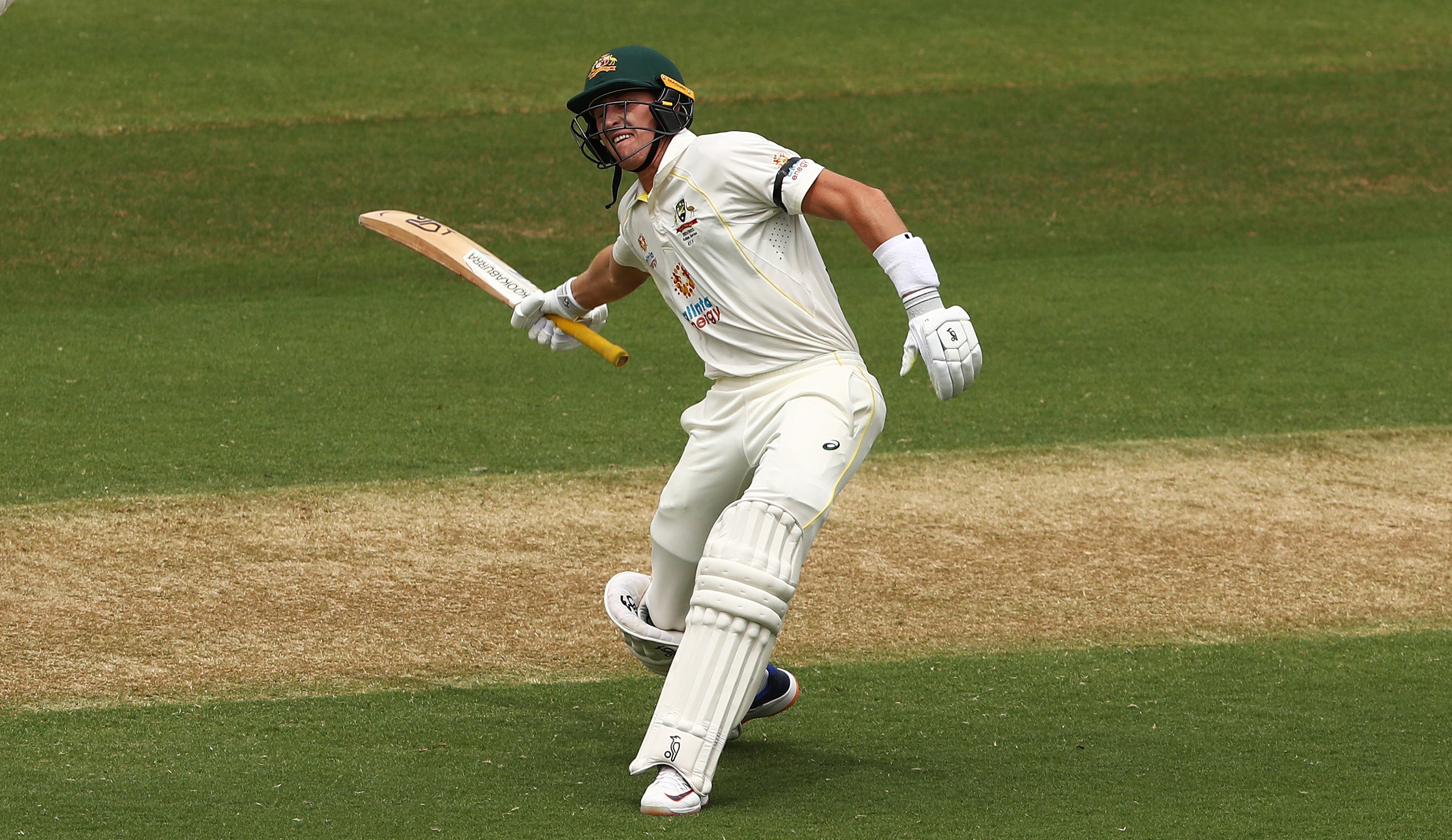 Labuschagne scored 103 runs from 305 balls on another difficult day for England in Adelaide