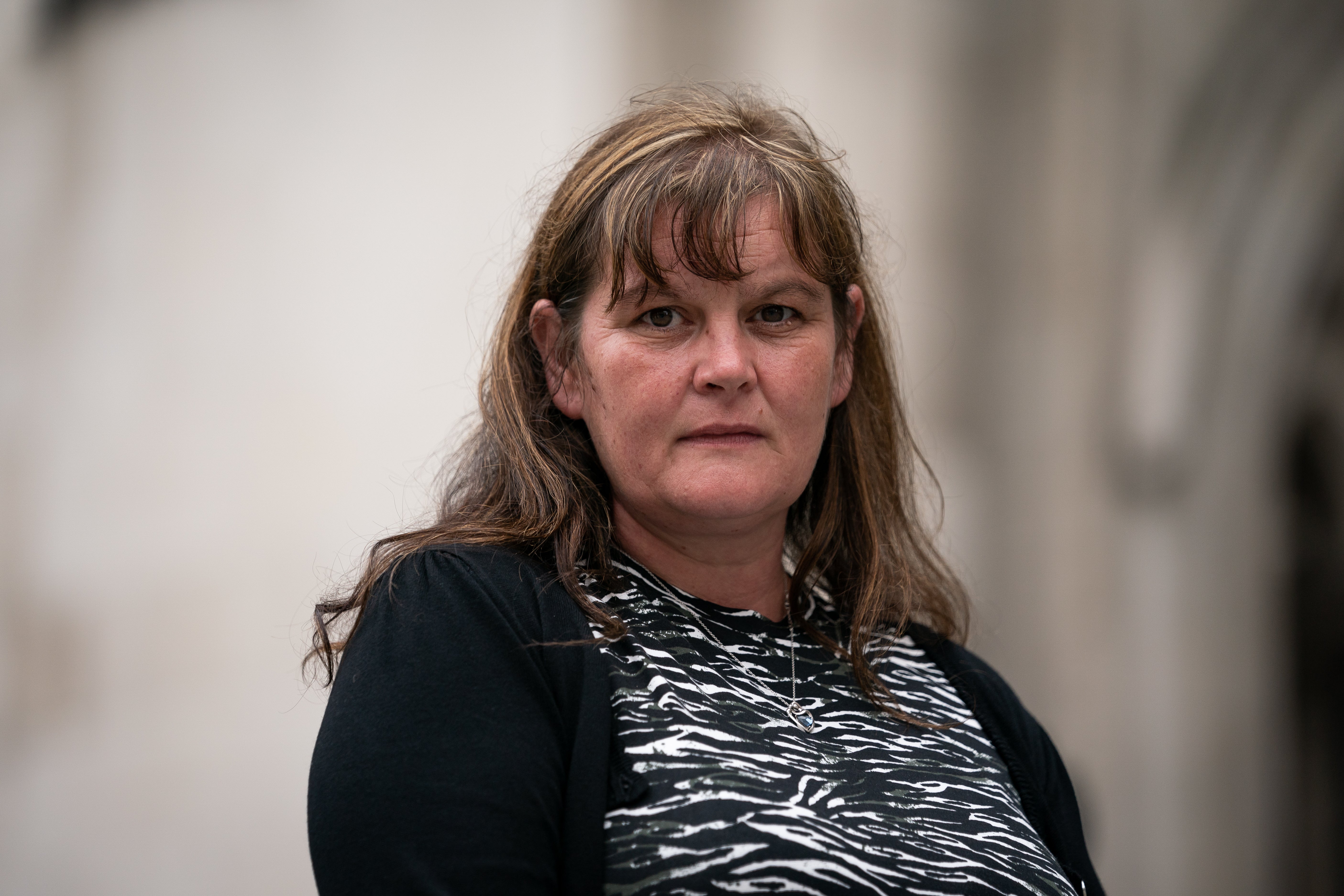 Rebecca Currie outside the Royal Courts of Justice in London (Aaron Chown/PA)