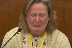 ‘I didn’t want to hurt anybody’: Kim Potter breaks down on stand at trial over Daunte Wright shooting
