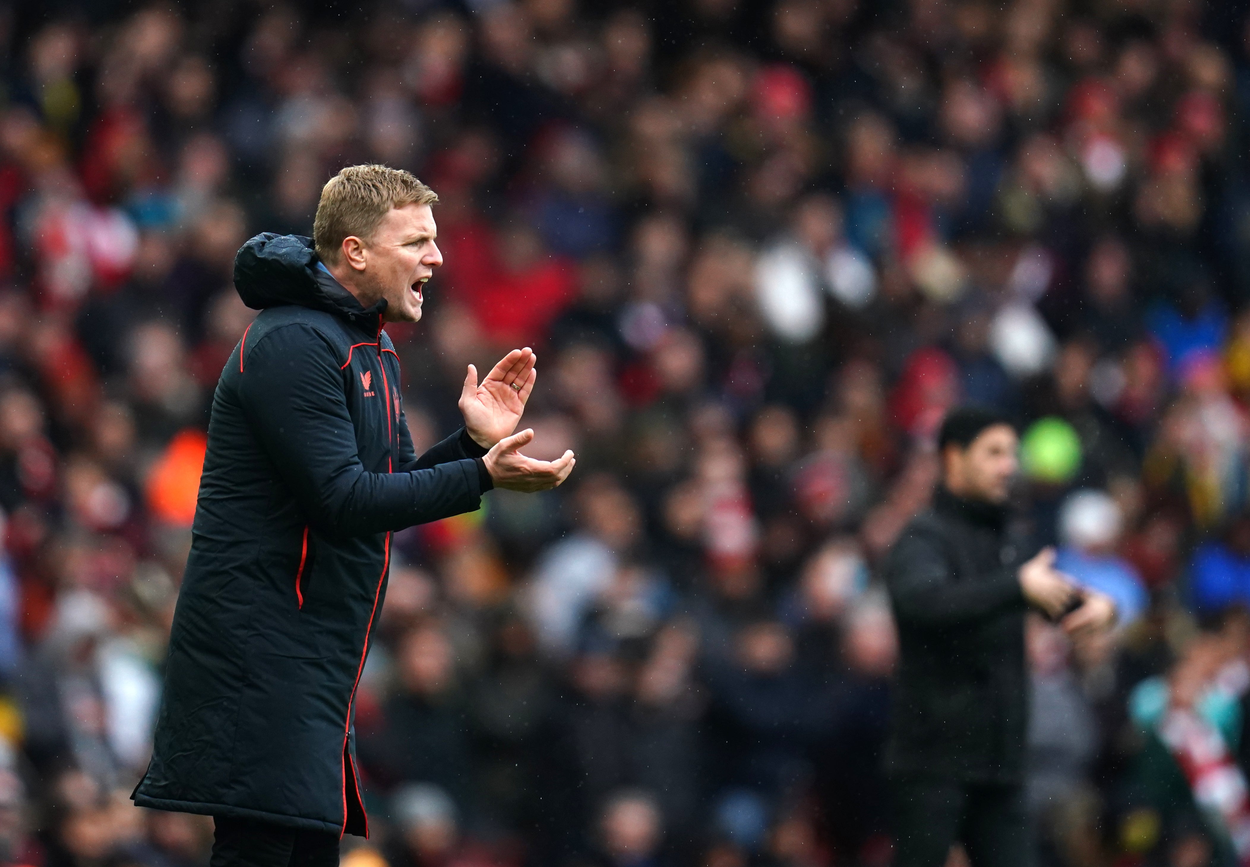 Newcastle manager Eddie Howe has called for another big physical effort at home to Manchester City (John Walton/PA)