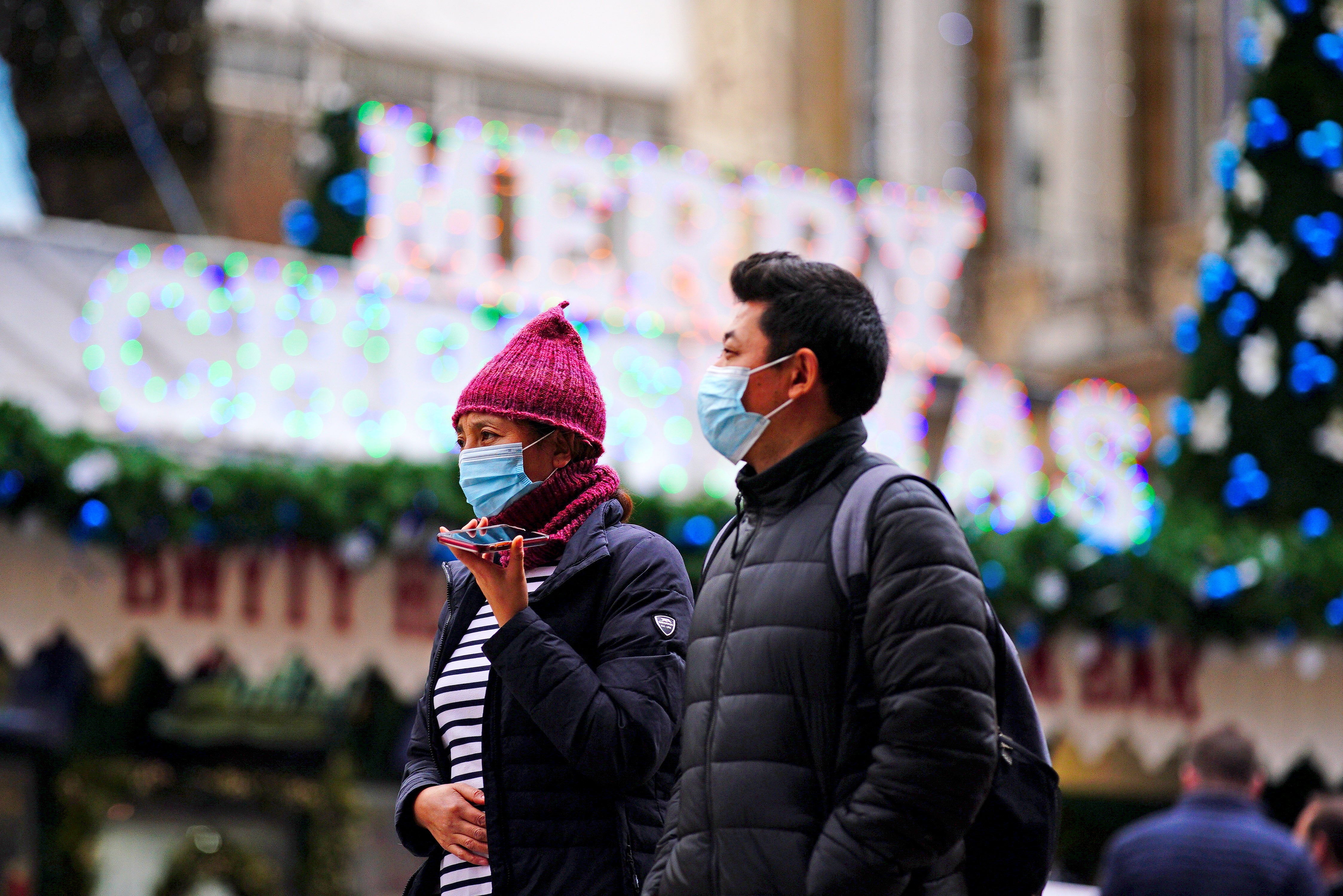 The Omicron variant continues to spread throughout the UK (Ben Birchall/PA)