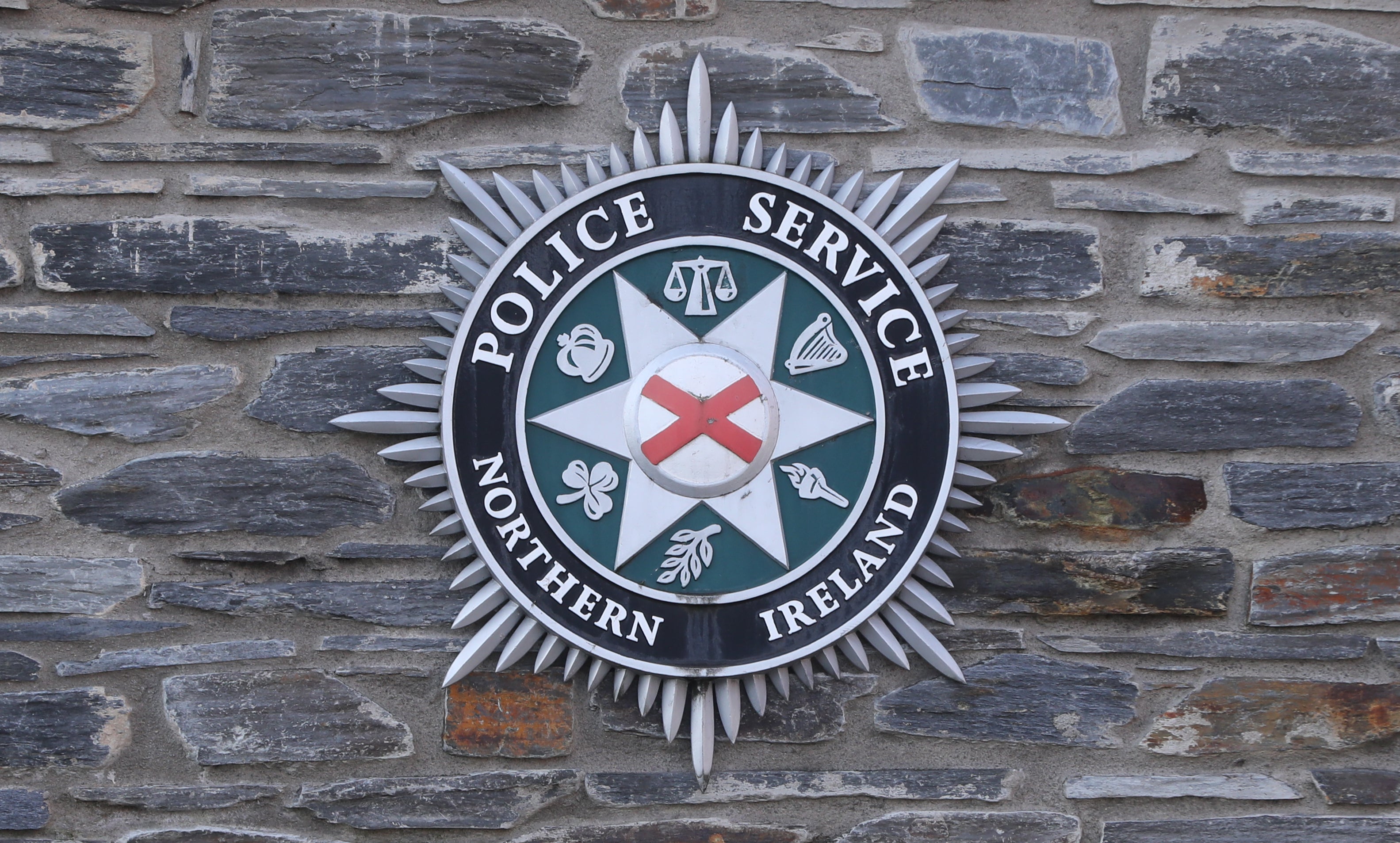 A stock picture of a Police Service of Northern Ireland (PSNI) logo badge (Niall Carson/PA)