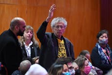 Piers Corbyn arrested on suspicion of encouraging activists to ‘burn down MP’s offices’