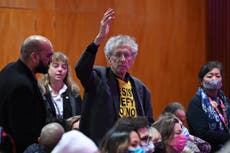 Piers Corbyn arrested on suspicion of encouraging activists to ‘burn down MP’s offices’