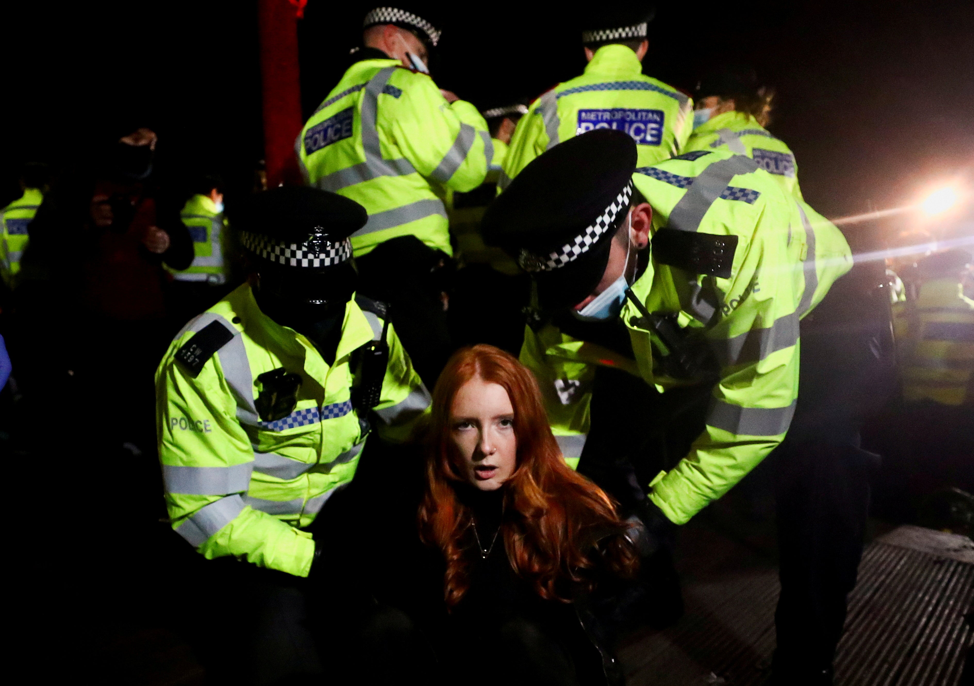 Women arrested at vigil for murdered Sarah Everard win Met Police payout and apology