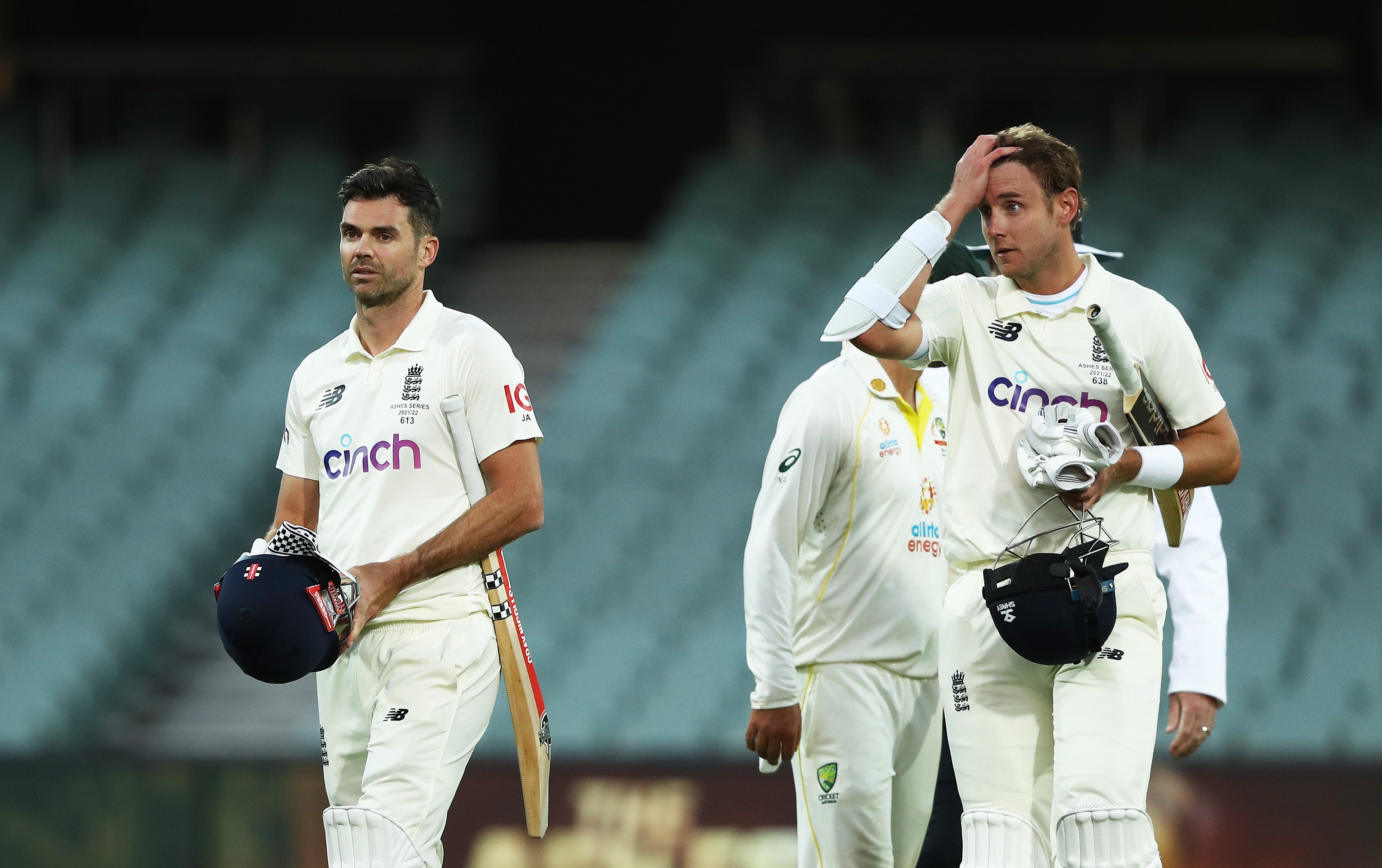 England lost in Adelaide (Jason O’Brien/PA)