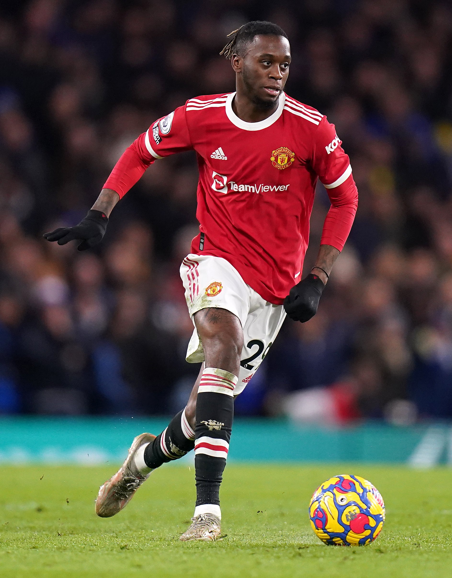 Manchester United’s Aaron Wan-Bissaka (Adam Davy/PA)