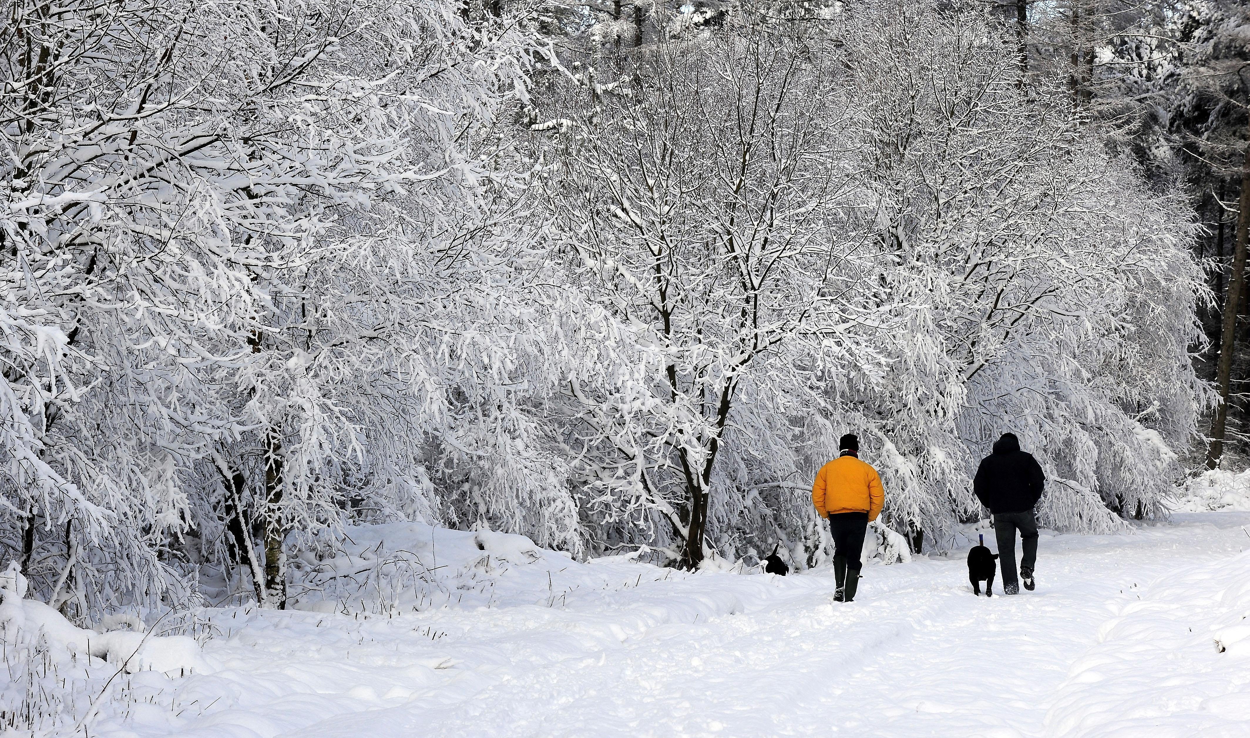 A white Christmas on the hills above Wass near Helmsley in North Yorkshire in 2009 (John Giles/PA)