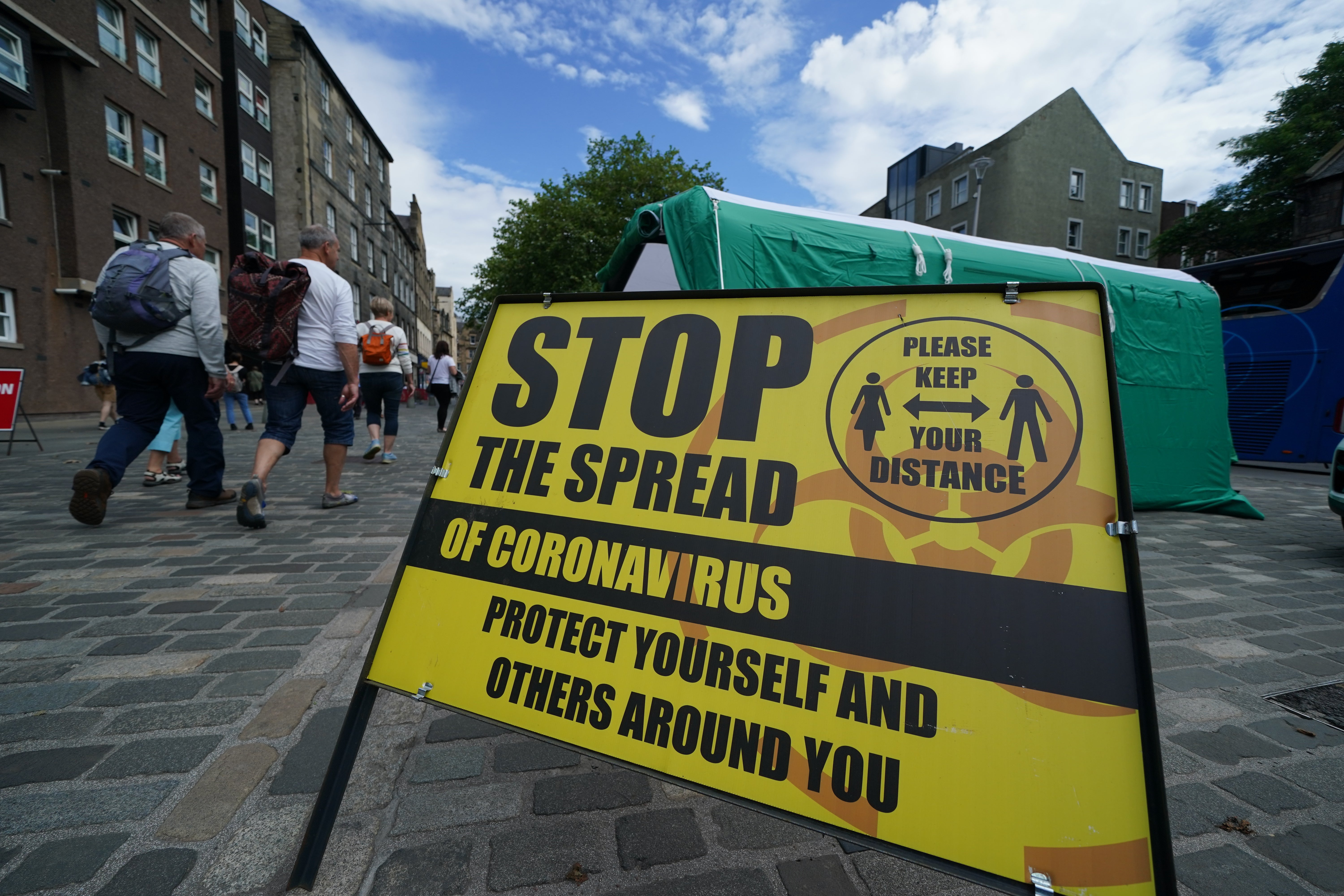 The test positivity rate in Scotland for Covid has reached its highest since January this year (Andrew Milligan/PA)