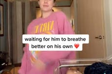 Mother sparks debate after posting TikTok of dance routine next to sick baby in hospital