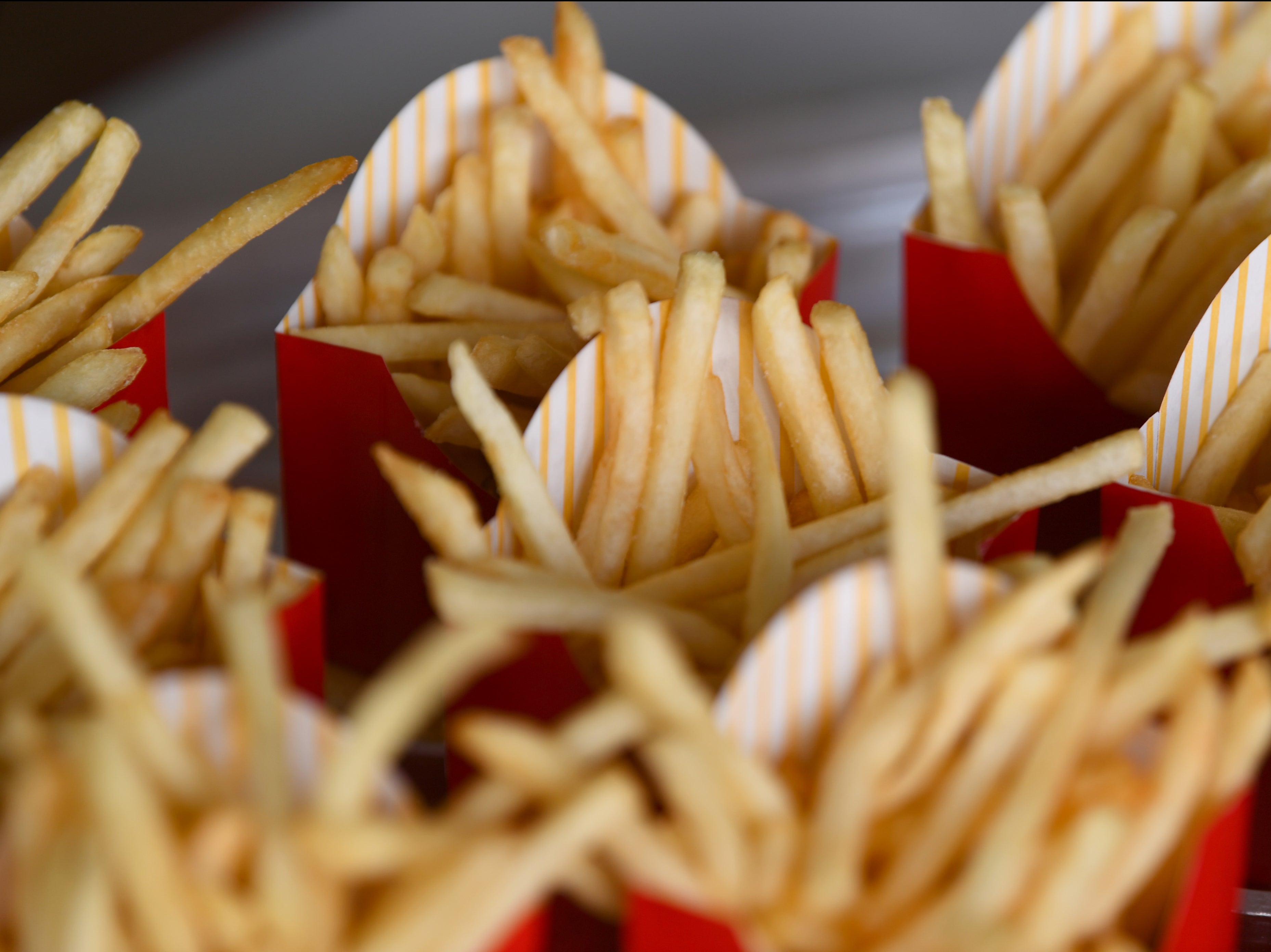 The salt in fries can help to balance blood sugar and electrolytes