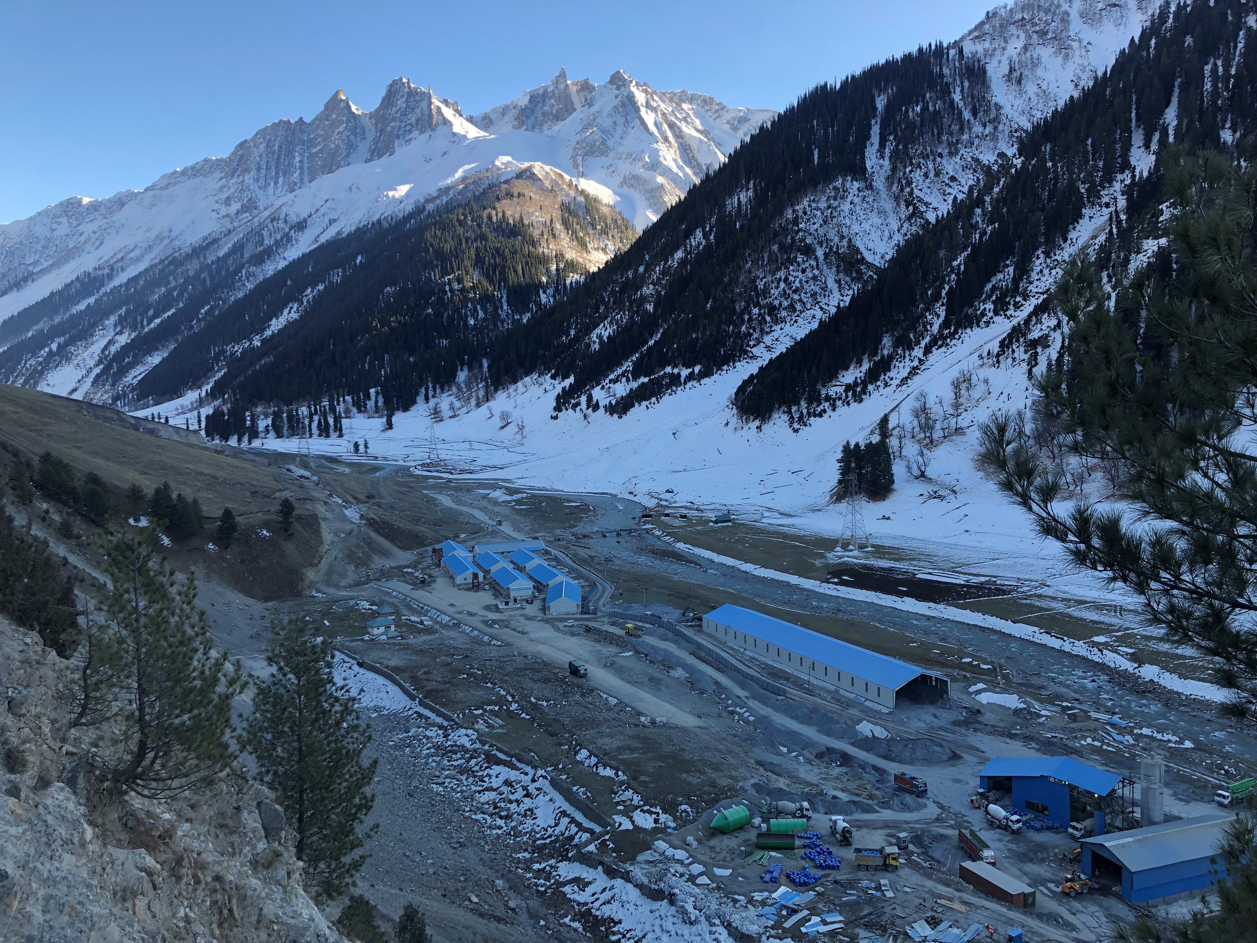 Construction workers’ accommodation in a Ladakh valley