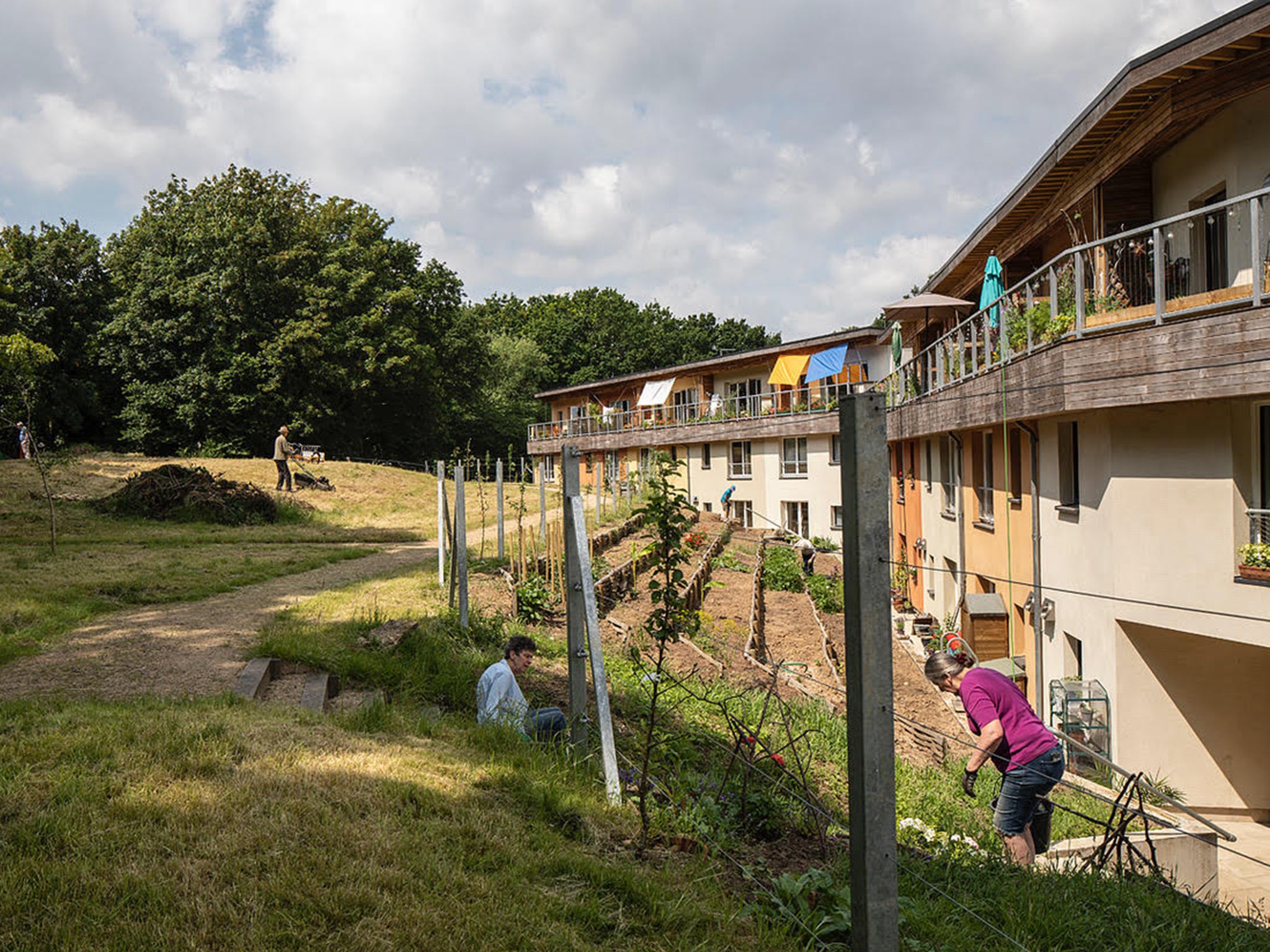 Members organise days out together, people garden together and can join a car-pooling scheme