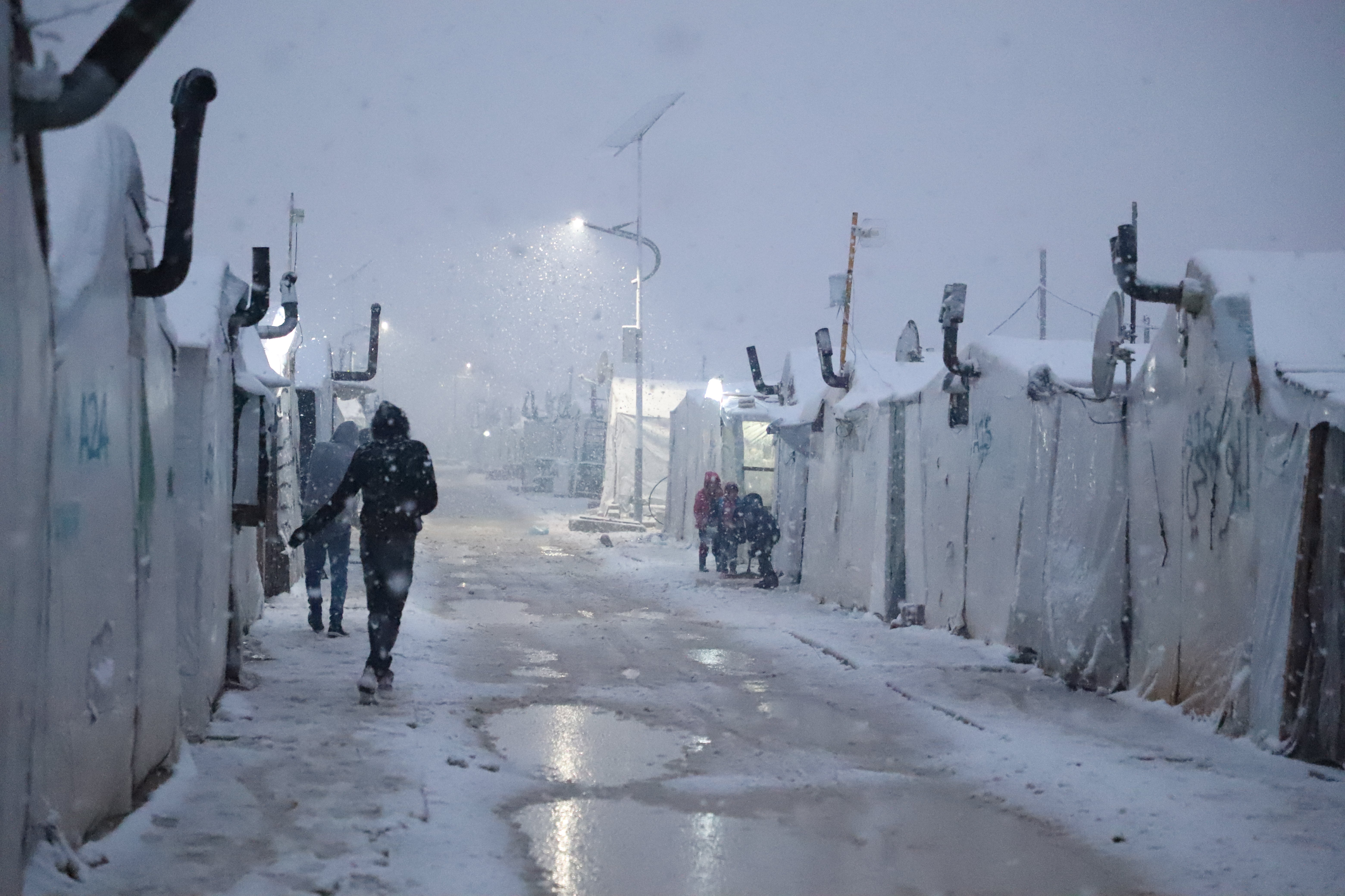 Syrian families displaced by conflict have been forced to live in tents for up to a decade