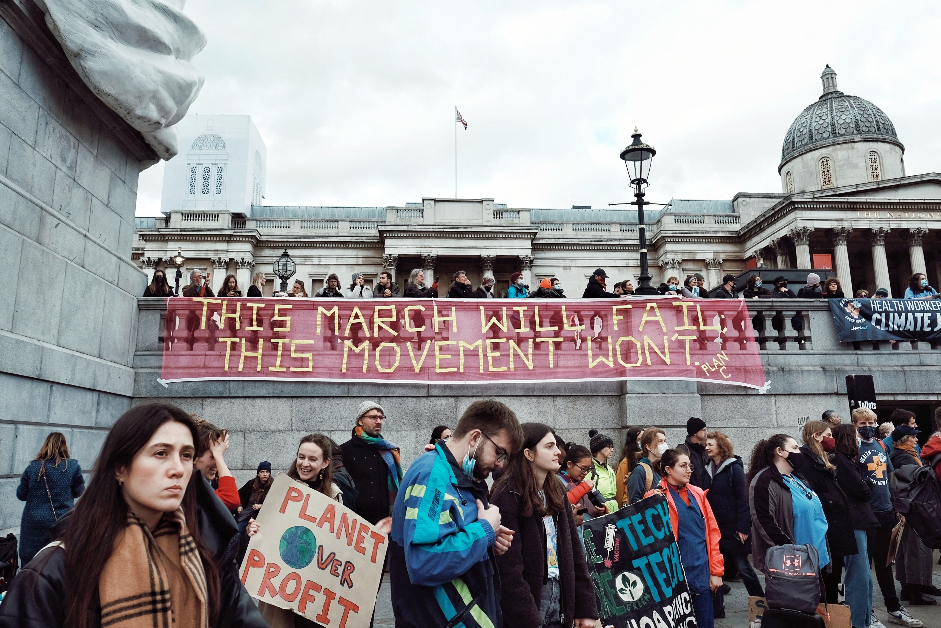 Thousands gathered in London, as well as Glasgow, to demand urgent climate action during Cop26