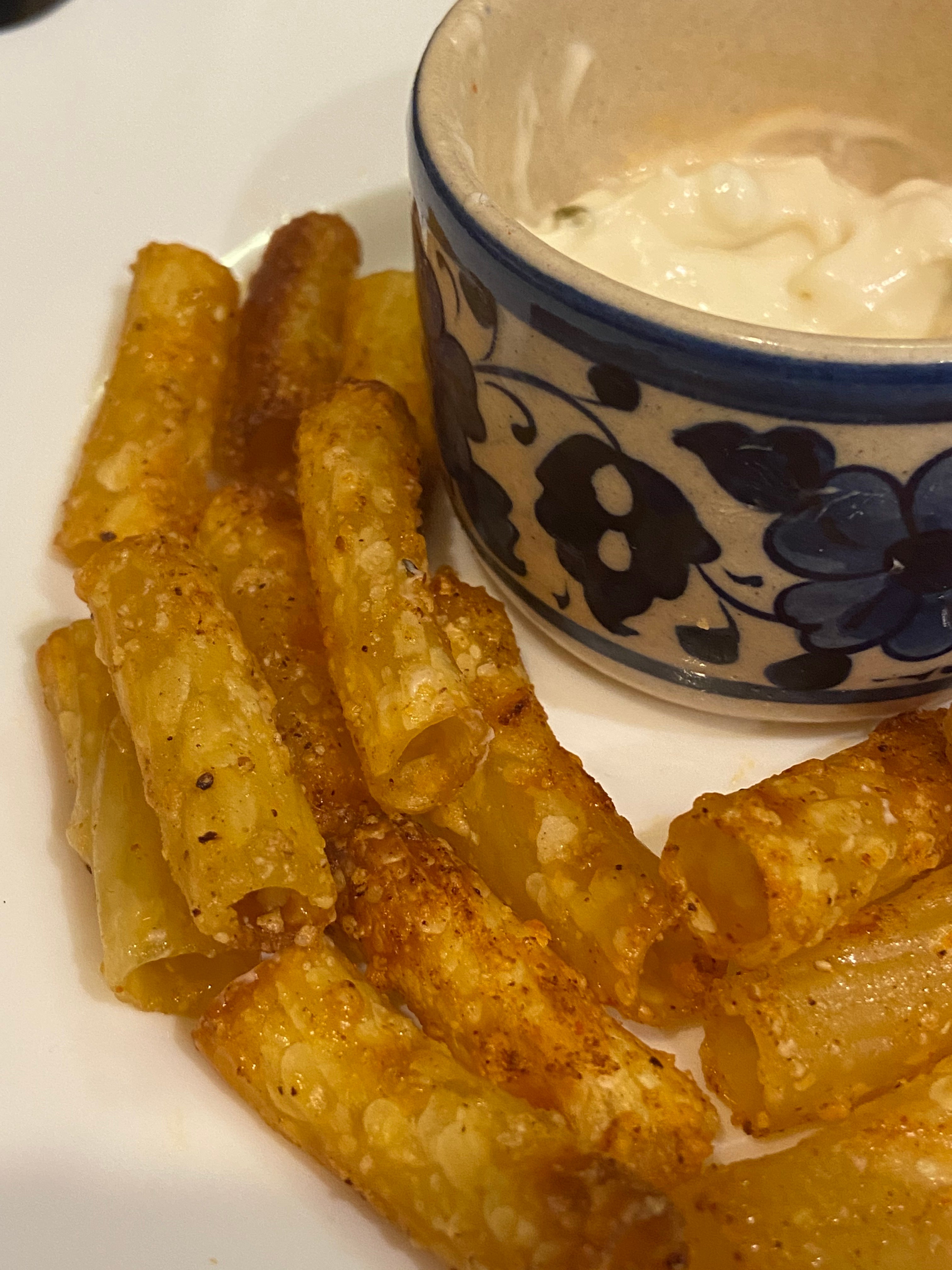 Pasta chips, as recreated by Saman Javed