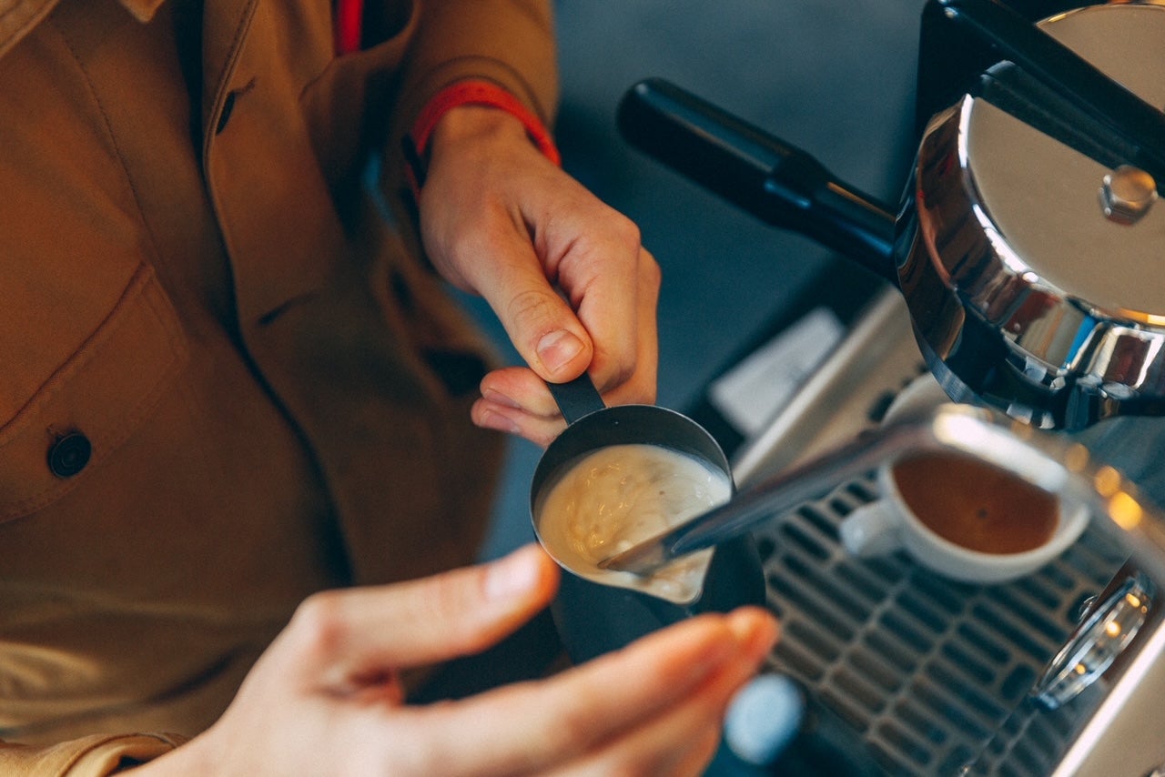 Coffee brewing at Sibling cafe