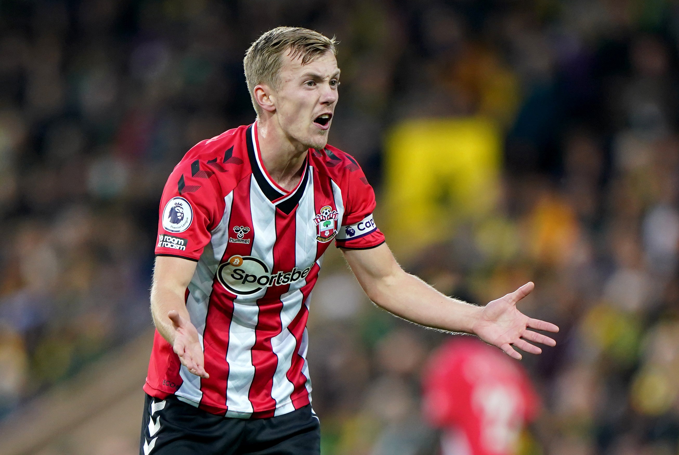Southampton skipper James Ward-Prowse has his sights set on the 2022 World Cup finals (Joe Giddens/PA)