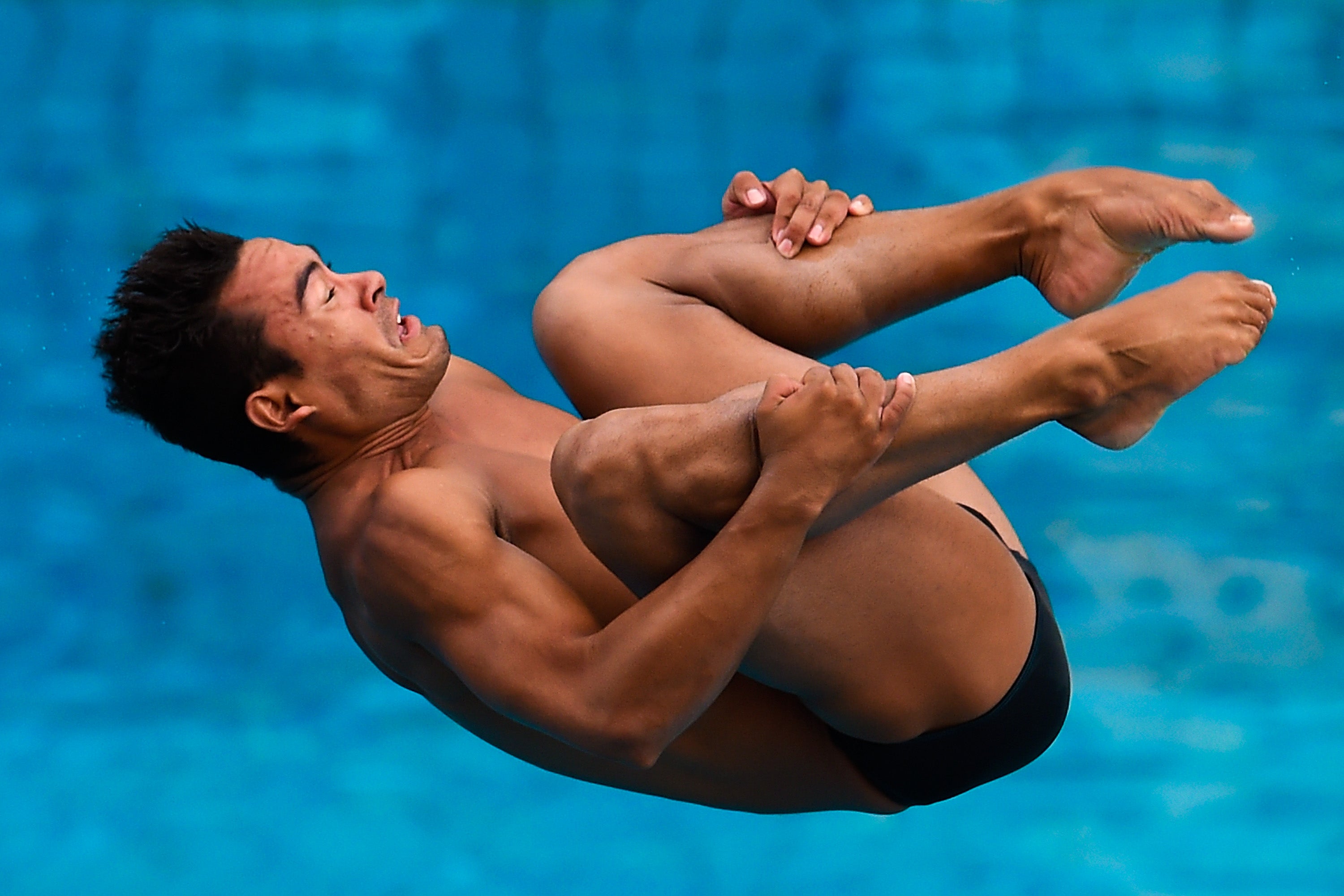 Ian Matos competes in the men’s 3m springboard at the 2016 FINA Diving World Cup