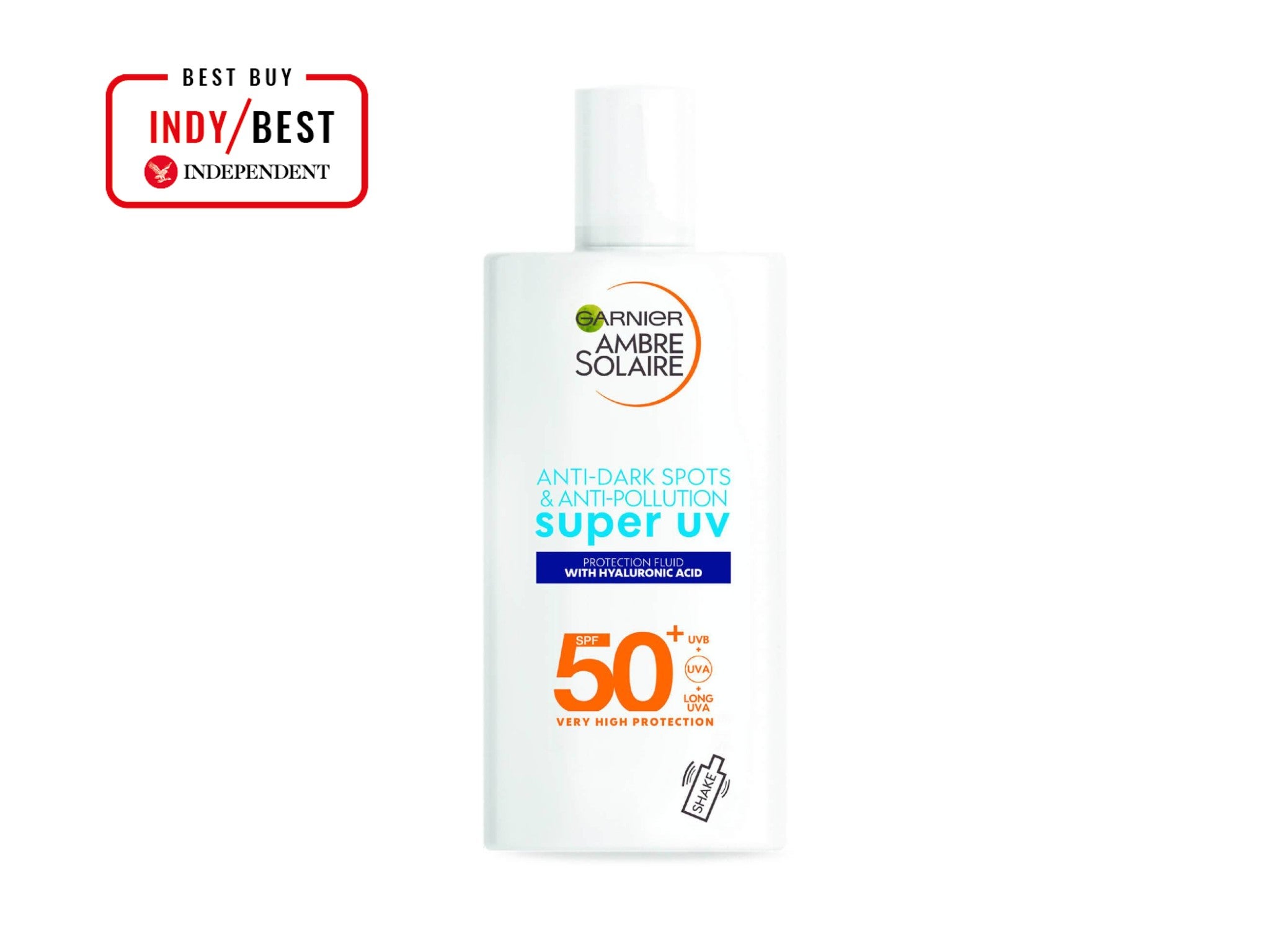 Garnier ambre solaire super UV anti dark spots & anti pollution face fluid SPF50+ indybest.jpg