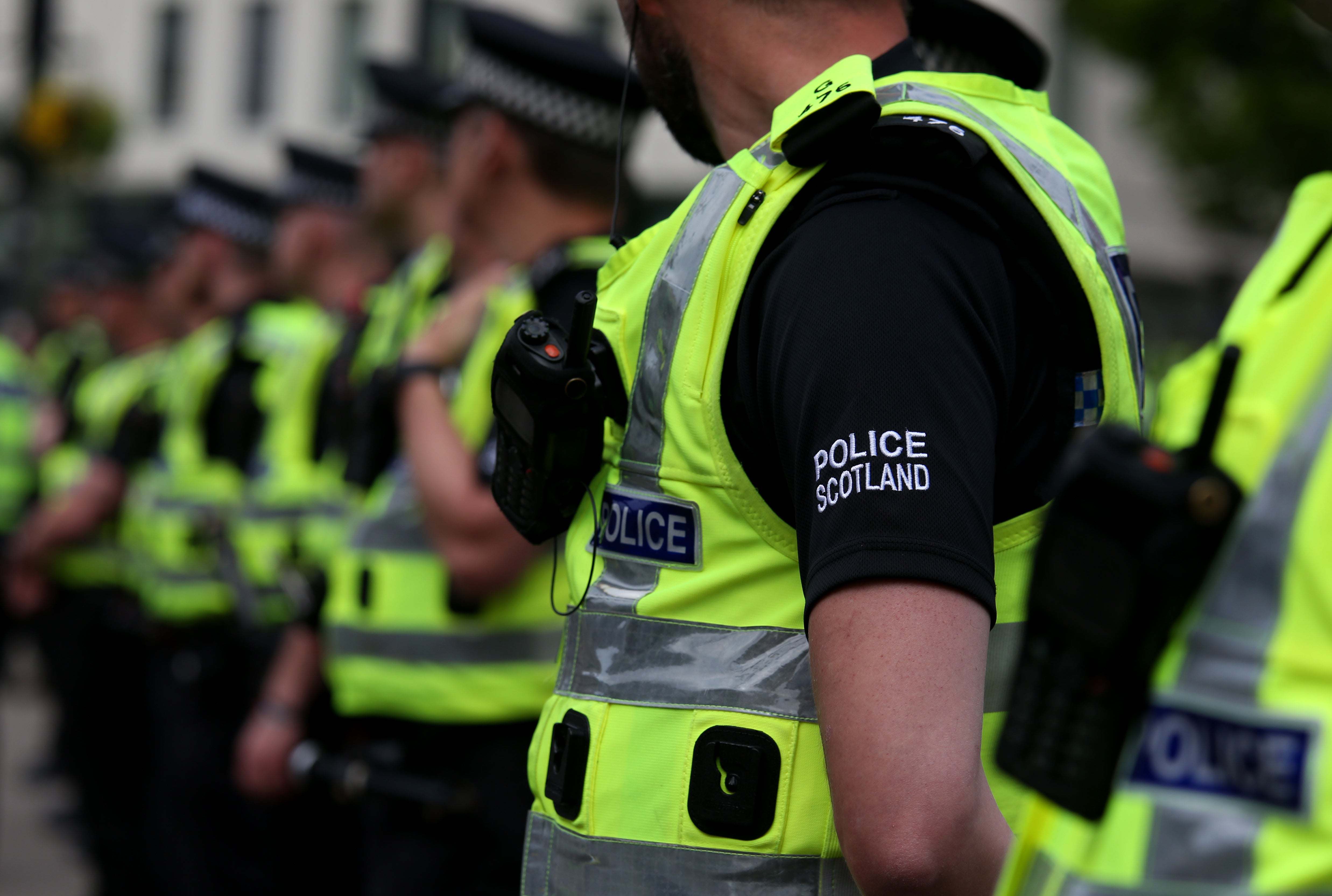 Police attending the scene in Kilmarnock called in the bomb squad (Andrew Milligan/PA)