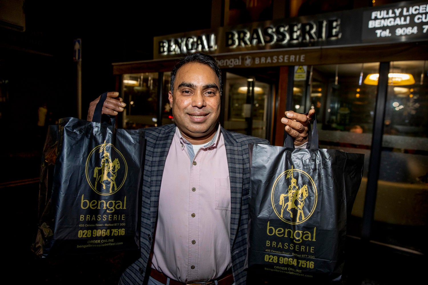 Luthfur Ahmed of Bengal Brasserie in south Belfast (PA)