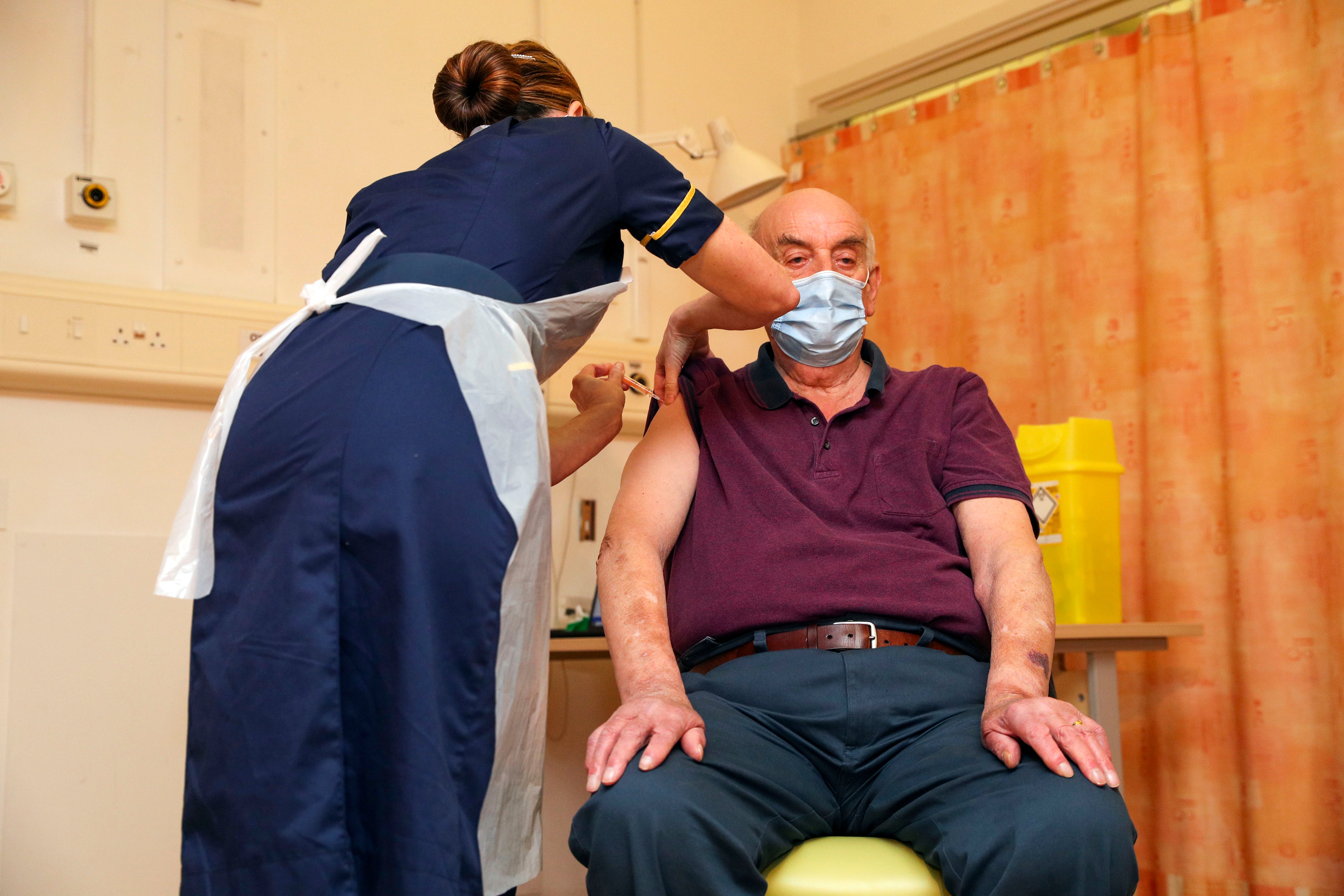 Brian Pinker became the first person in the world to receive the Oxford vaccine