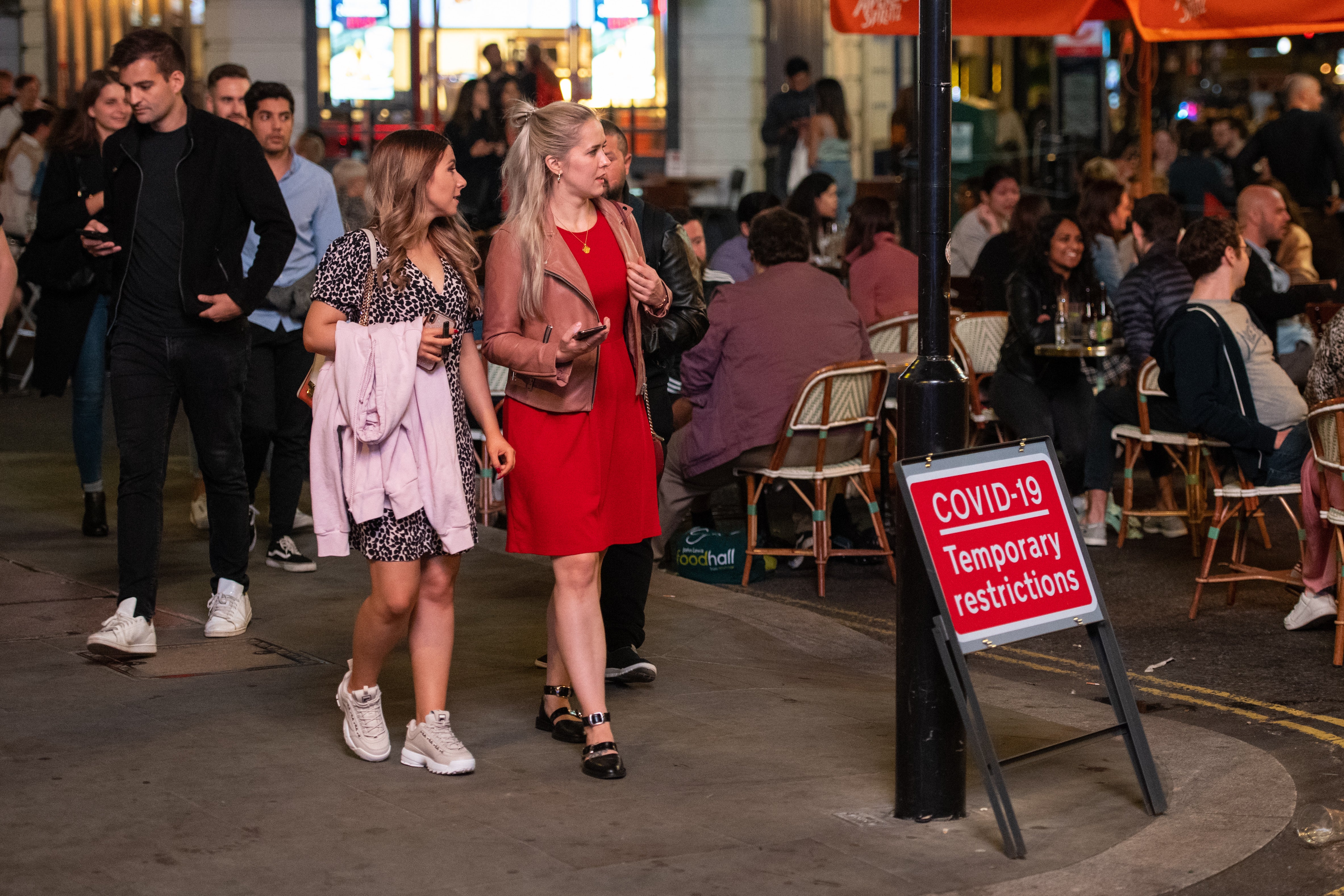 People enjoying a night out (Dominic Lipinski/PA)