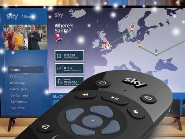 Sky Q Santa Tracker is one of several platforms offering the chance to follow Father Christmas