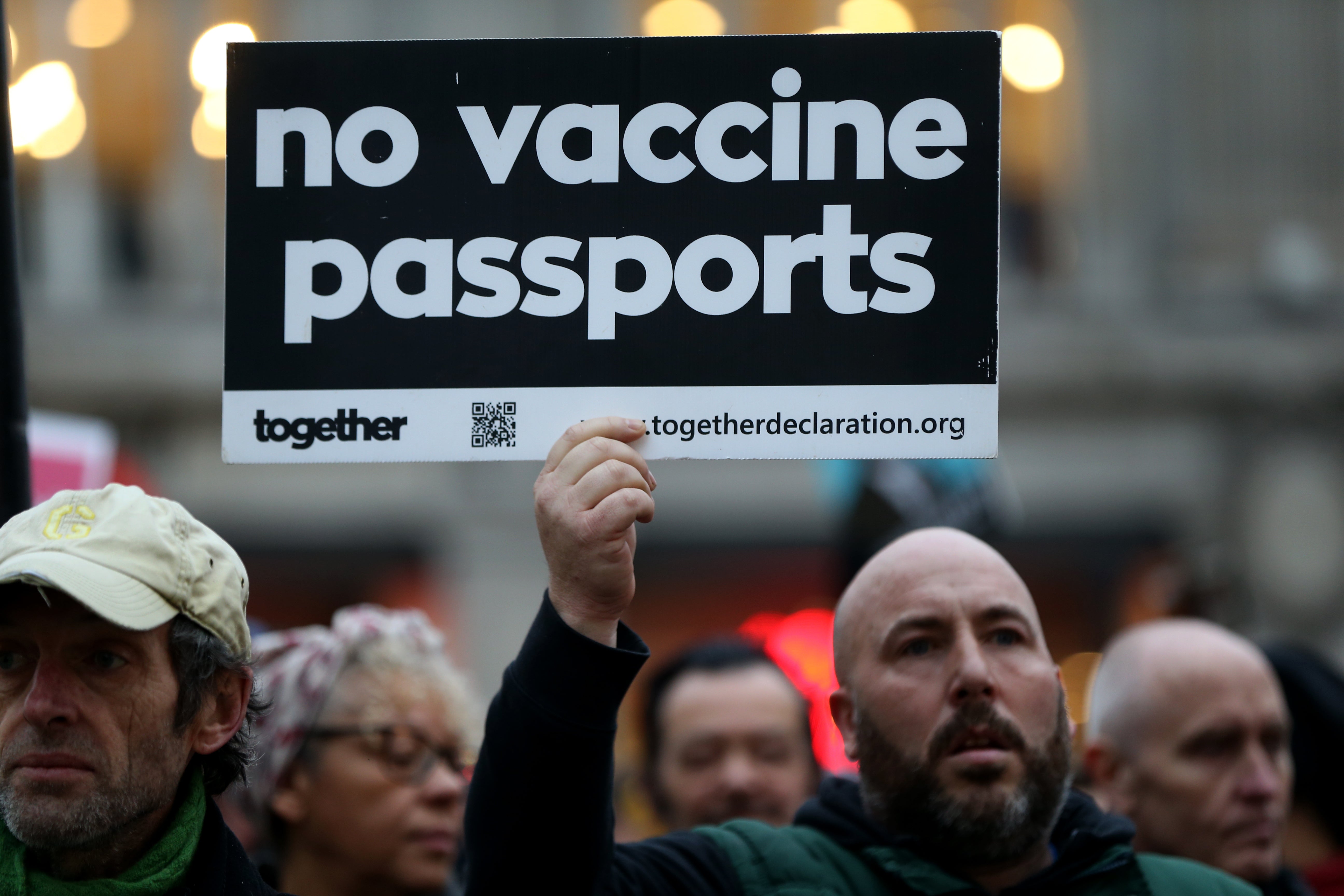 Anti-vaccine demonstration in London