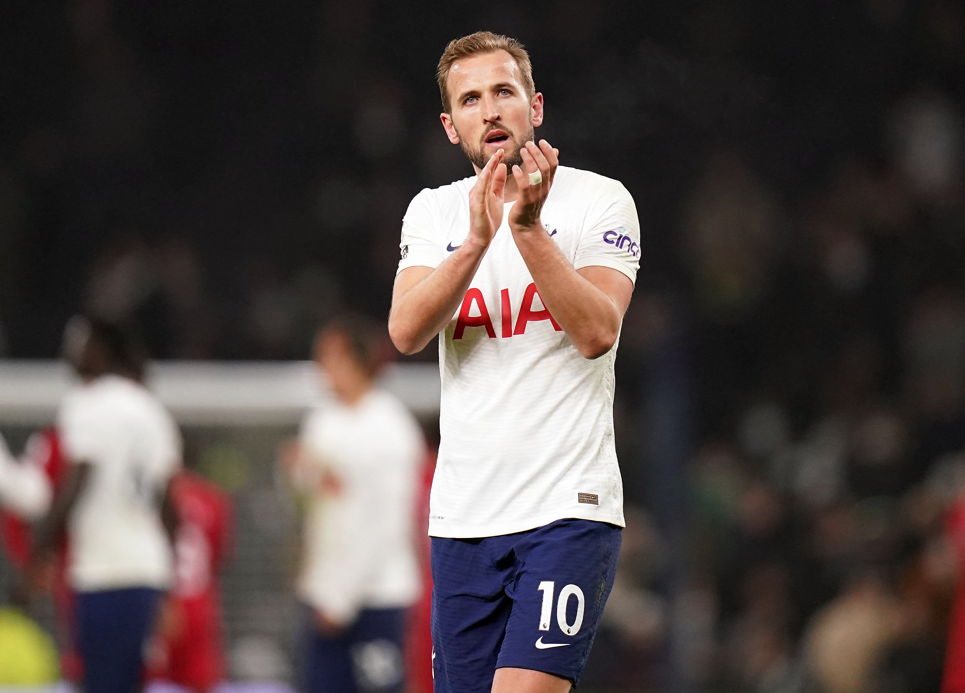 Harry Kane scored his second Premier League goal of the season in Tottenham’s 2-2 draw with Liverpool (Adam Davy/PA)